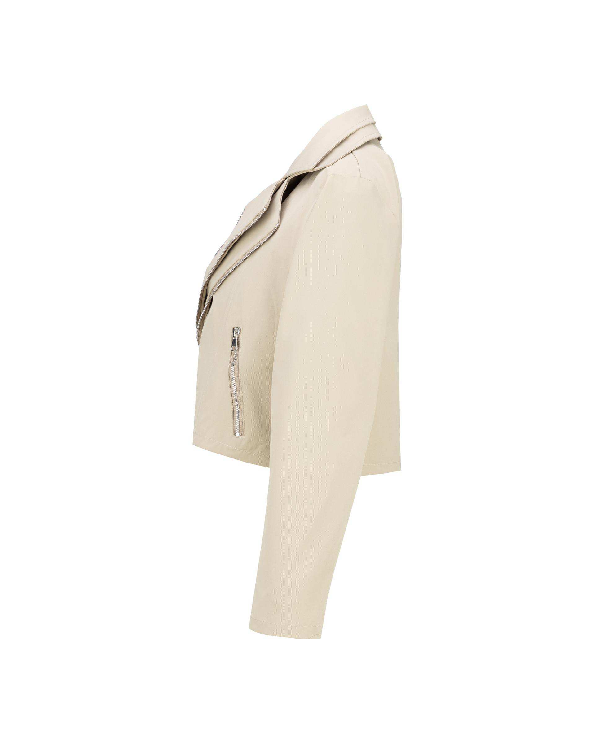 کت کراپ زنانه نخودی مدل رازیان السانا Elsana کد 2418