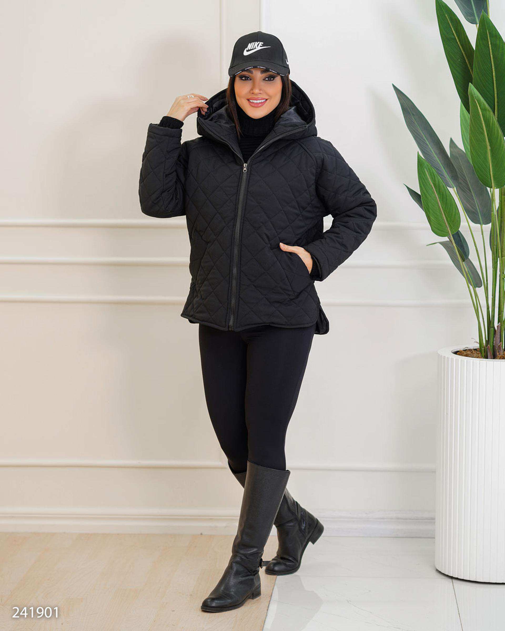 کاپشن زنانه مشکی مدل جانیسا السانا Elsana کد 2419