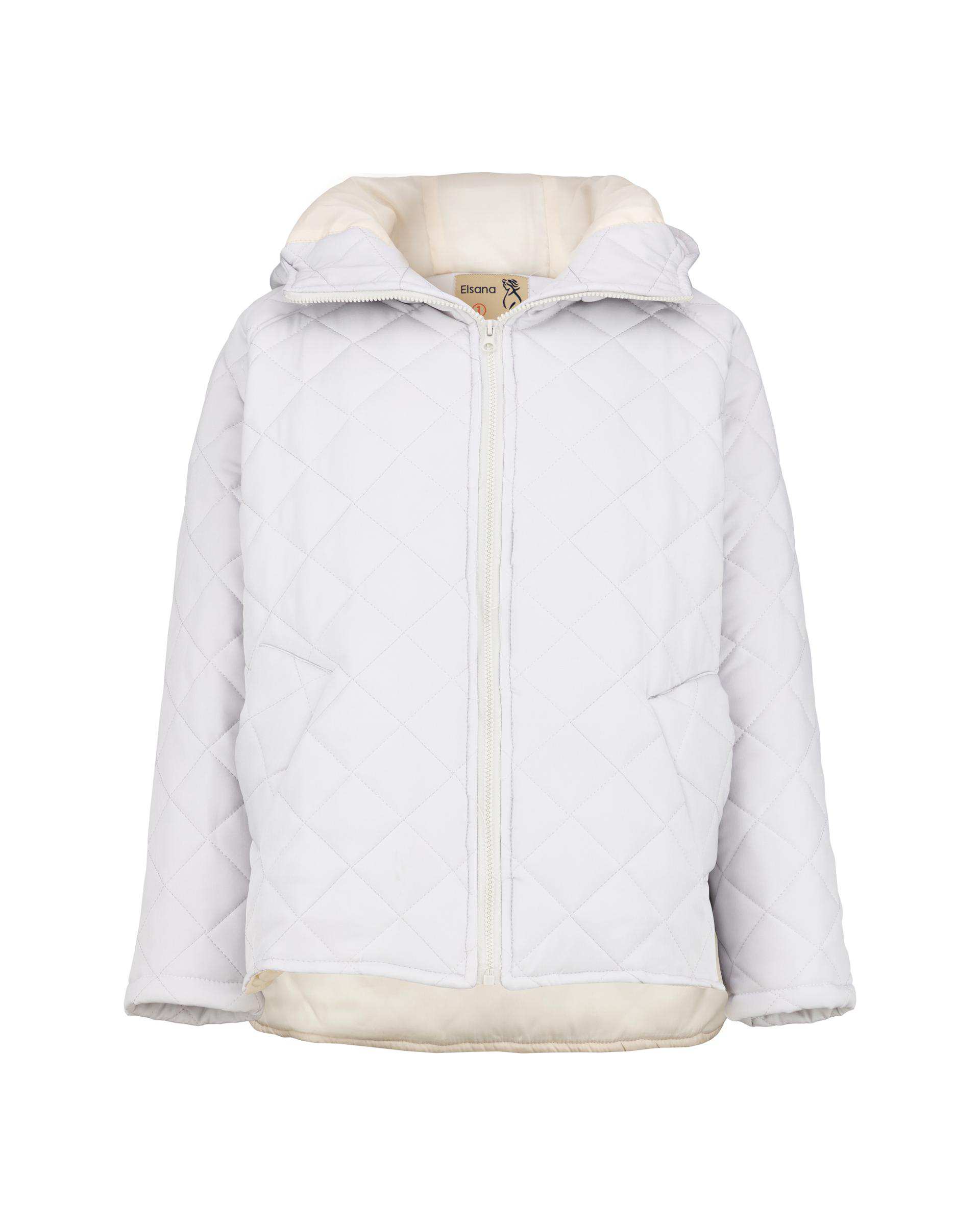 کاپشن زنانه طوسی روشن مدل جانیسا السانا Elsana کد 2419