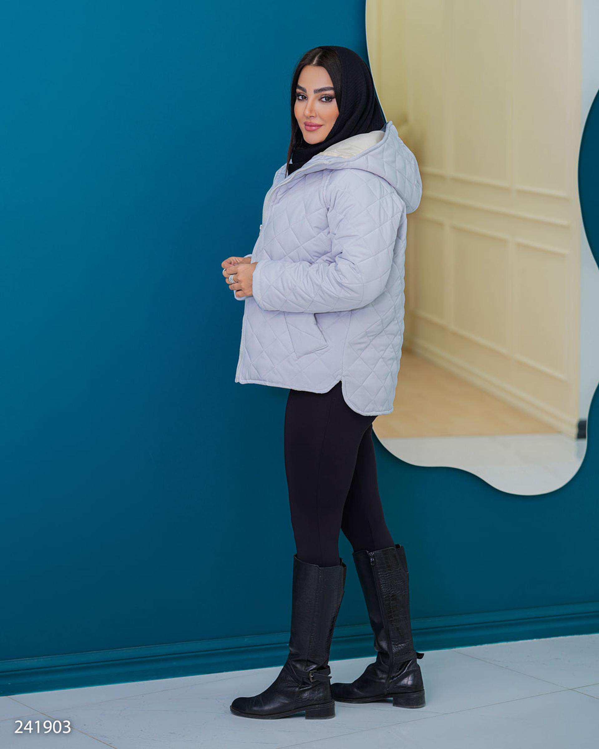 کاپشن زنانه طوسی روشن مدل جانیسا السانا Elsana کد 2419