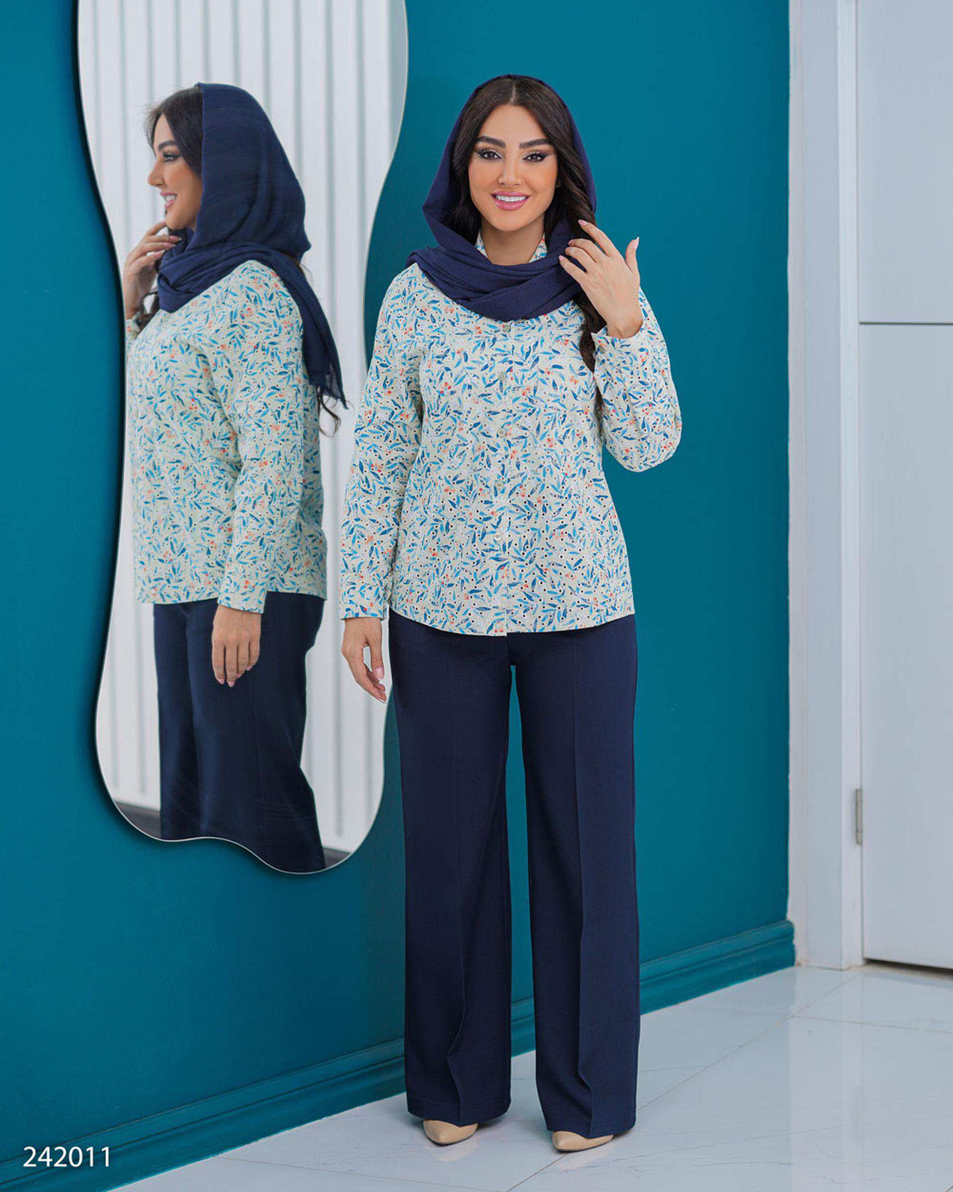 شومیز زنانه سبز پسته ای مدل لعیا السانا Elsana کد 2420