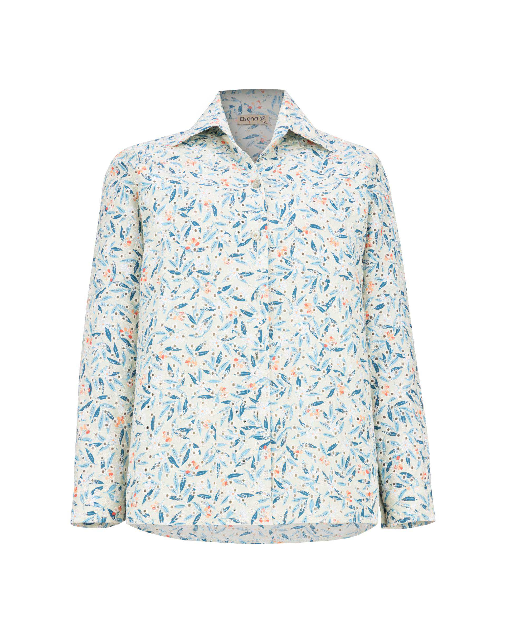 شومیز زنانه سبز پسته ای مدل لعیا السانا Elsana کد 2420