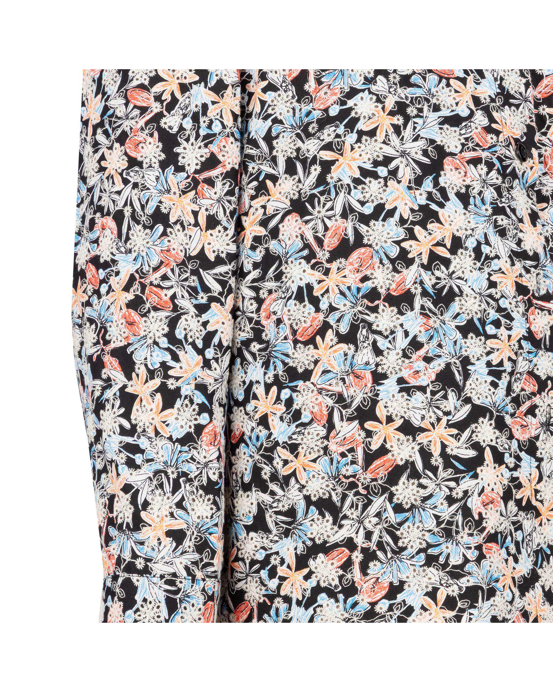 شومیز زنانه مشکی نارنجی مدل لعیا السانا Elsana کد 2420