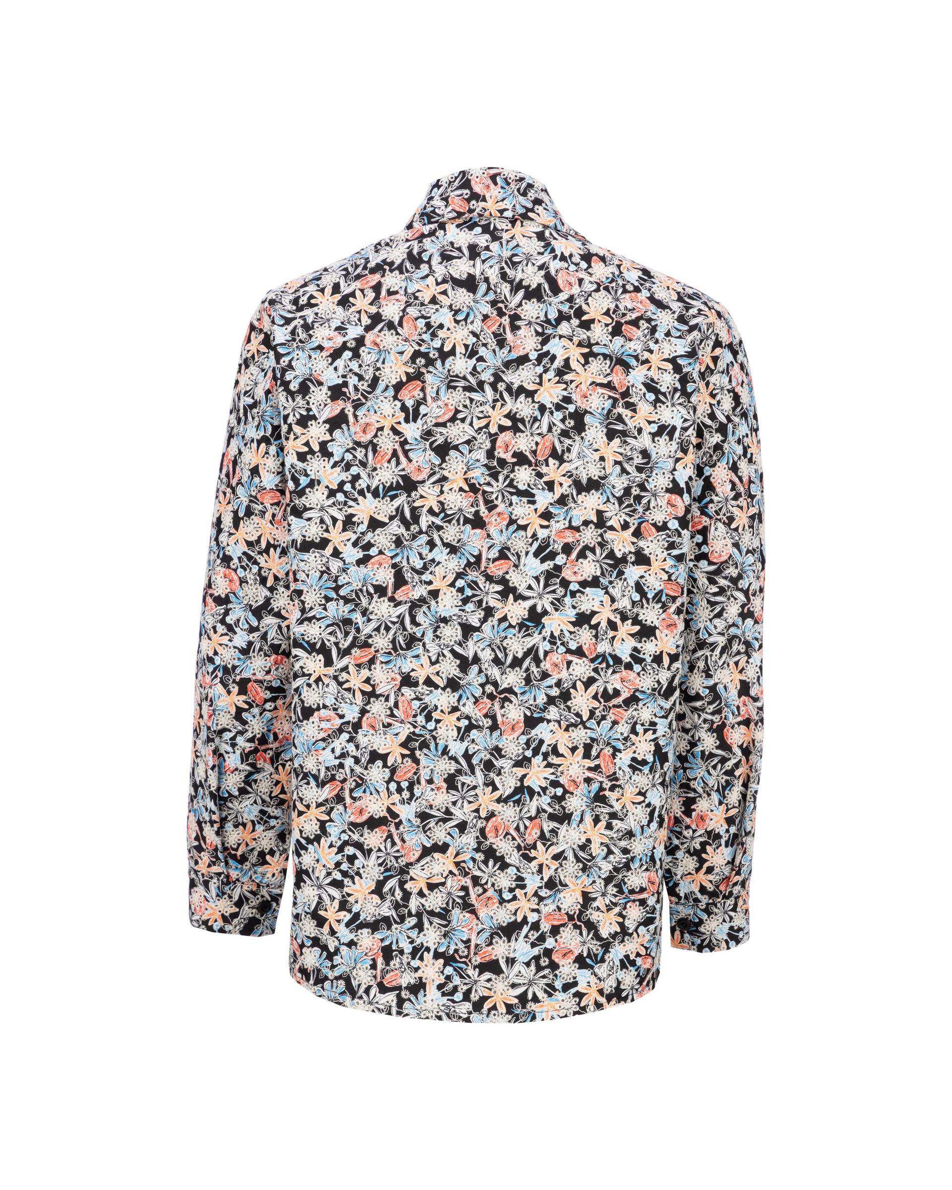 شومیز زنانه مشکی نارنجی مدل لعیا السانا Elsana کد 2420