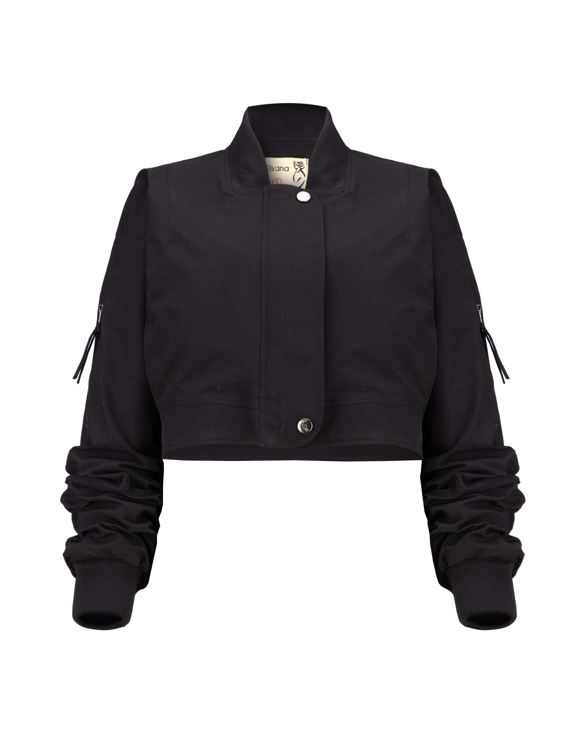 کت کراپ زنانه مشکی مدل آیاز السانا Elsana کد 2421