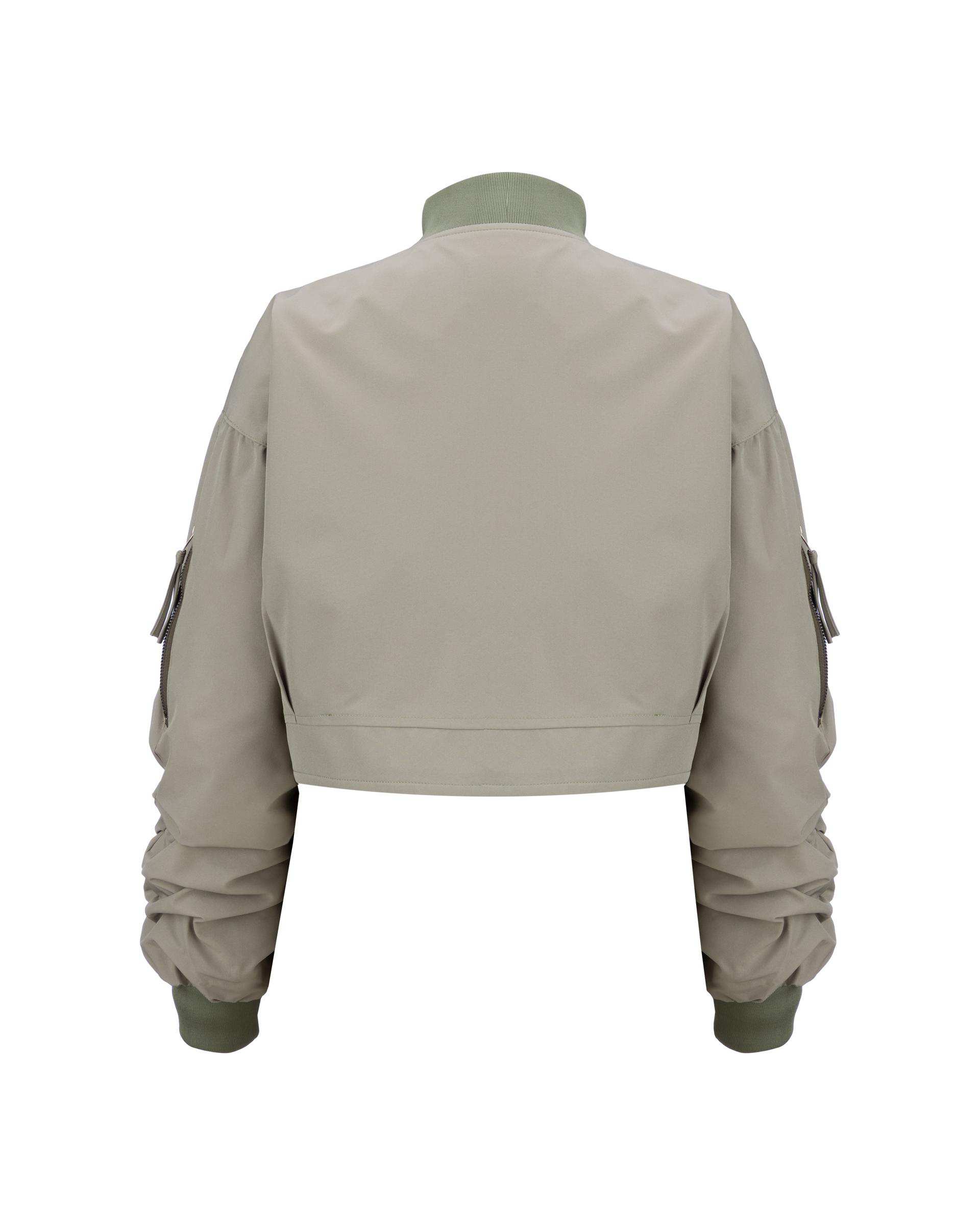 کت کراپ زنانه سبز سدری مدل آیاز السانا Elsana کد 2421