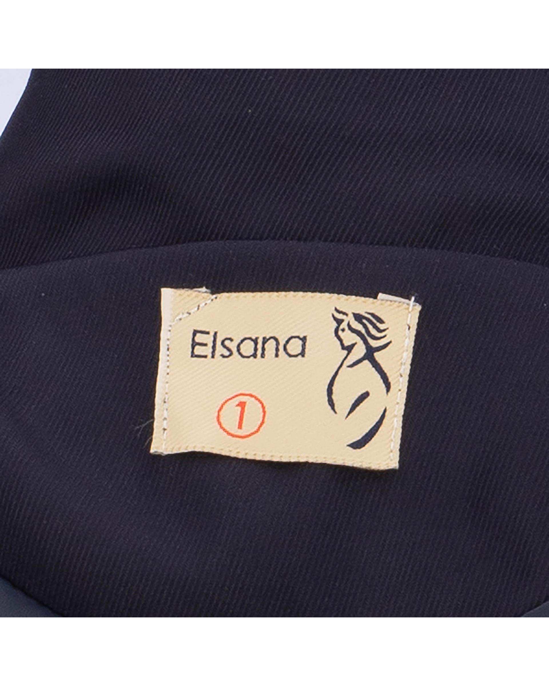 بارانی بلند زنانه سرمه ای مدل گلارین السانا Elsana کد 2422