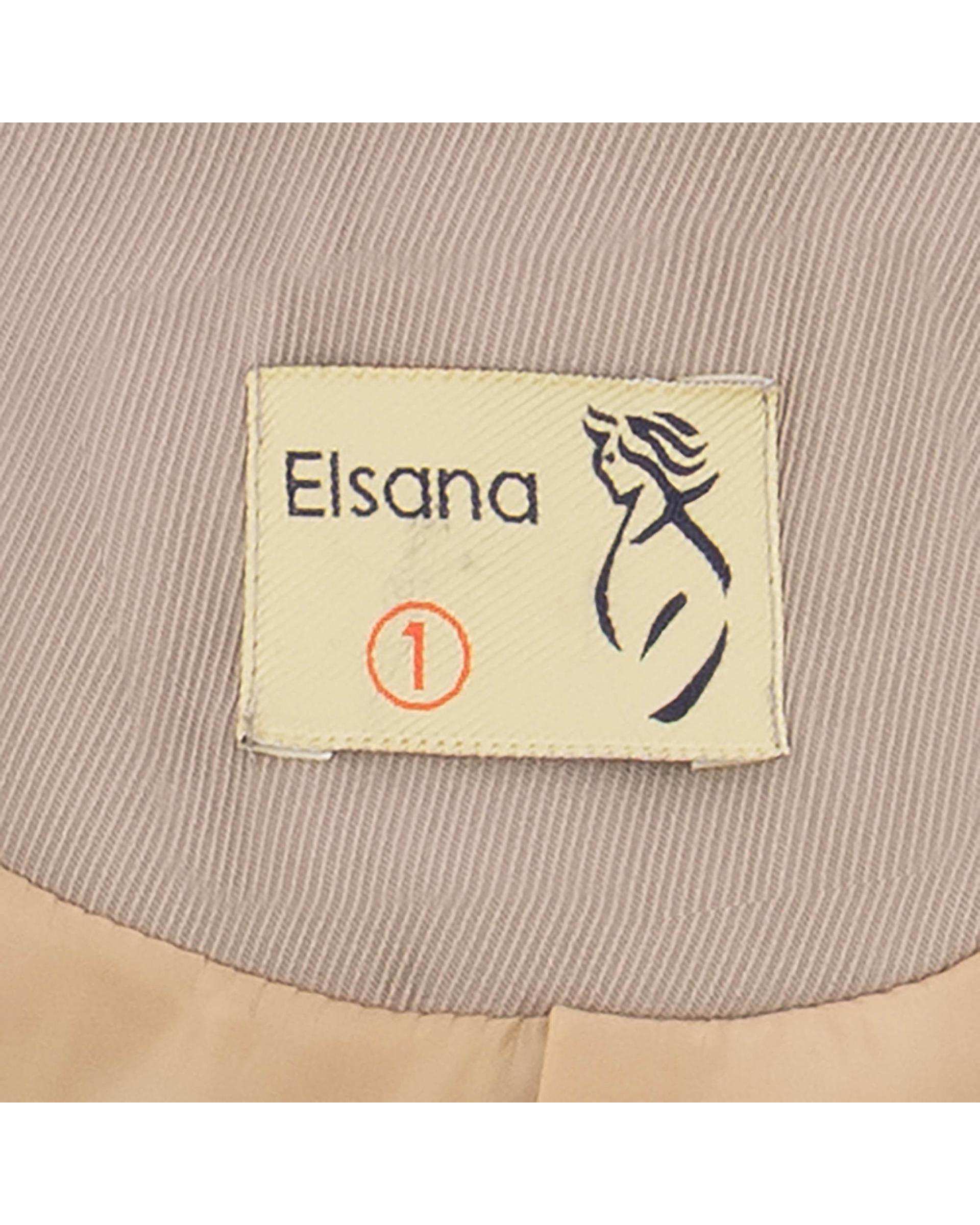 بارانی بلند زنانه شکلاتی مدل گلارین السانا Elsana کد 2422