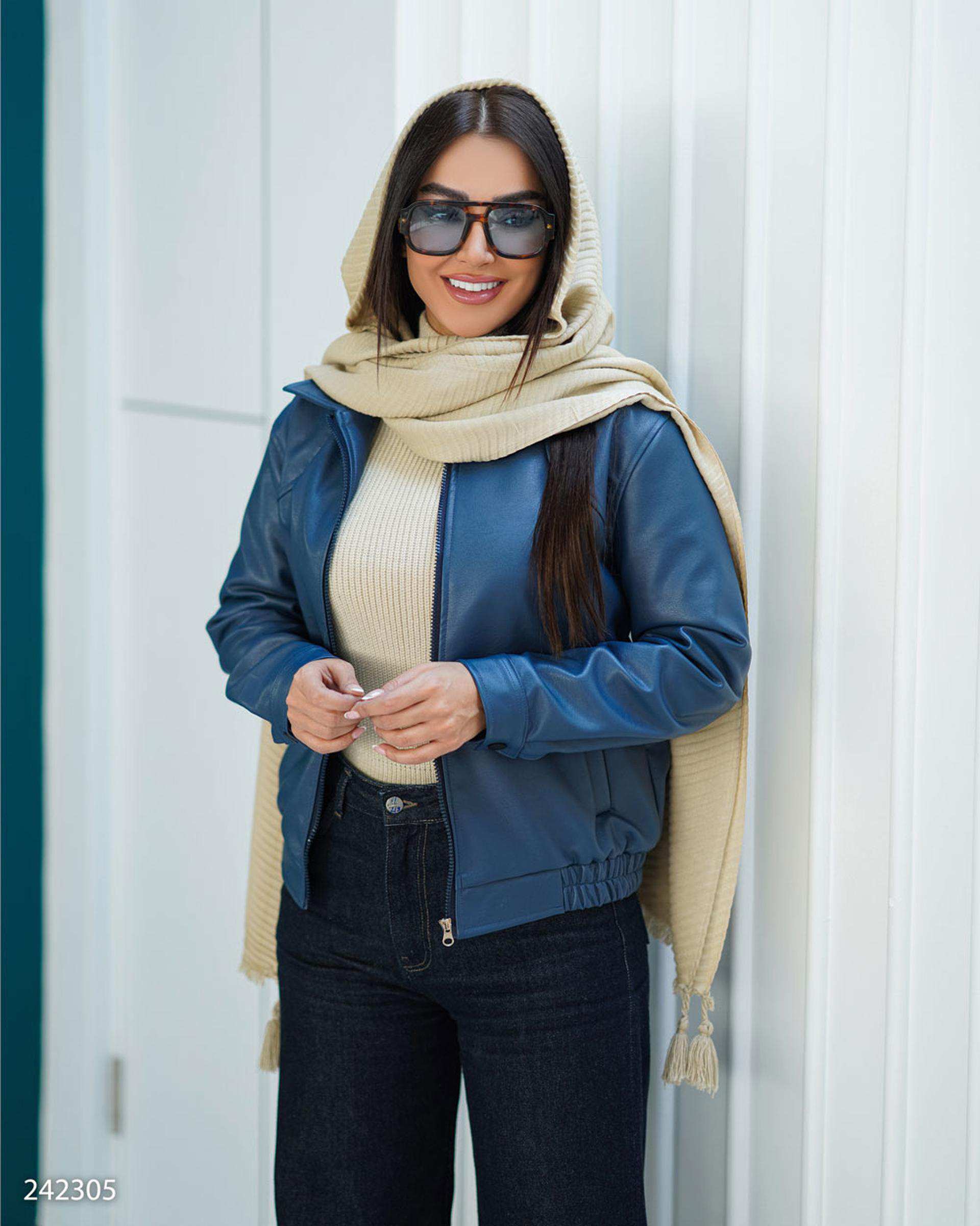 کت زنانه آبی نفتی مدل نجمه السانا Elsana کد 2423