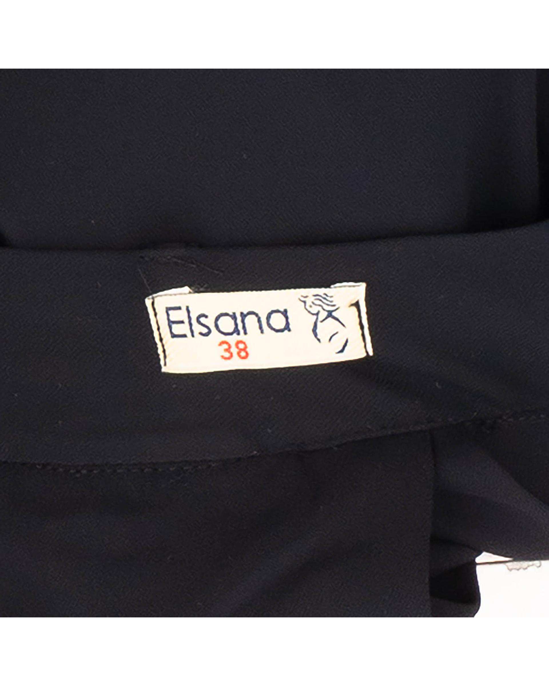 شلوار زنانه بگ مشکی مدل ماکوان السانا Elsana کد 2424