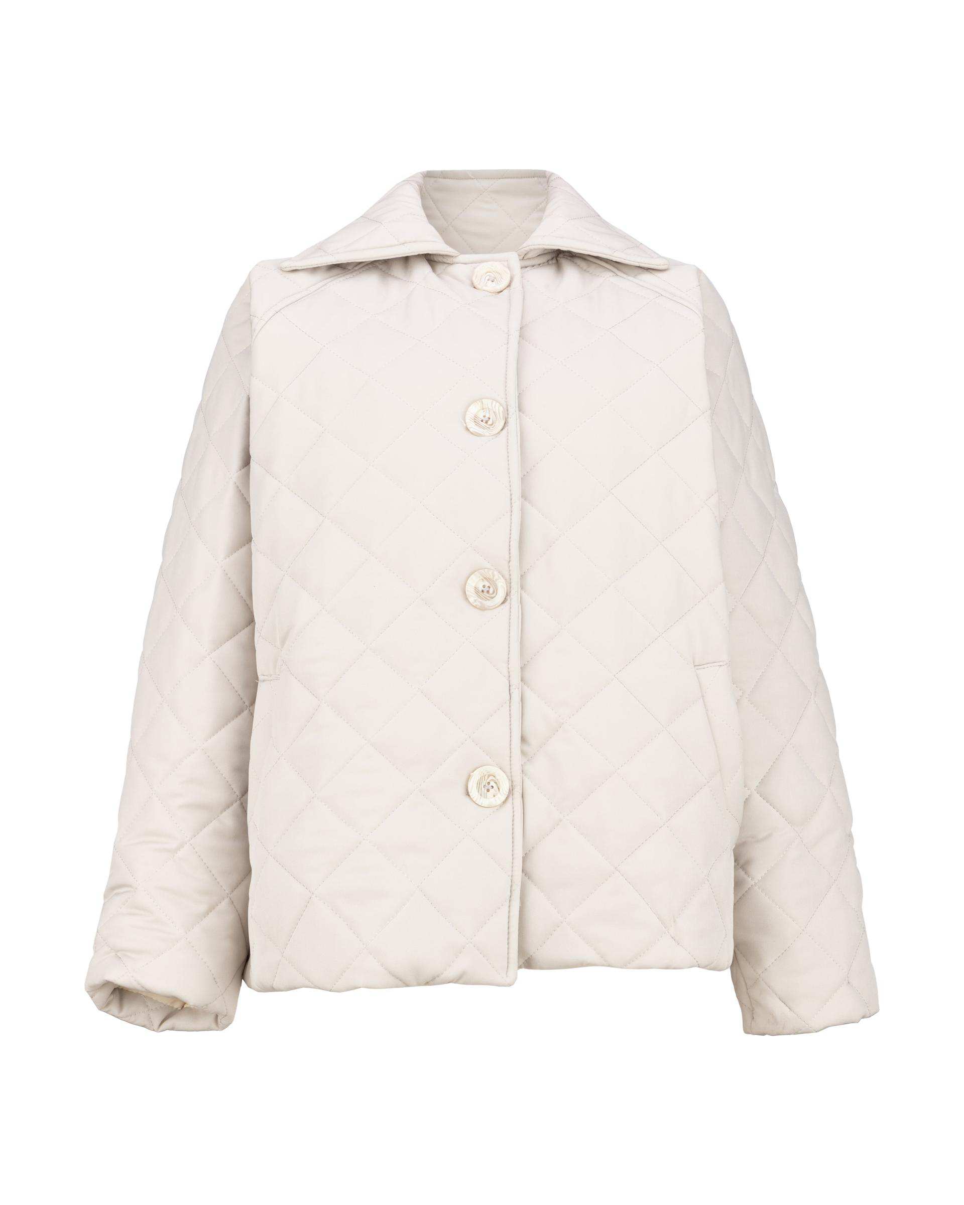 کاپشن زنانه طوسی روشن مدل فریهام السانا Elsana کد 2425