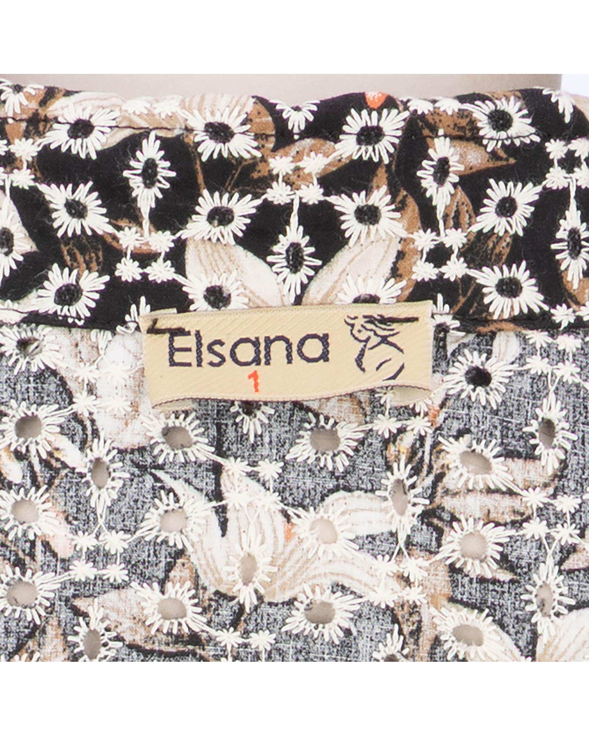 شومیز زنانه خامه دوزی مشکی مدل آوانا السانا Elsana کد 2427