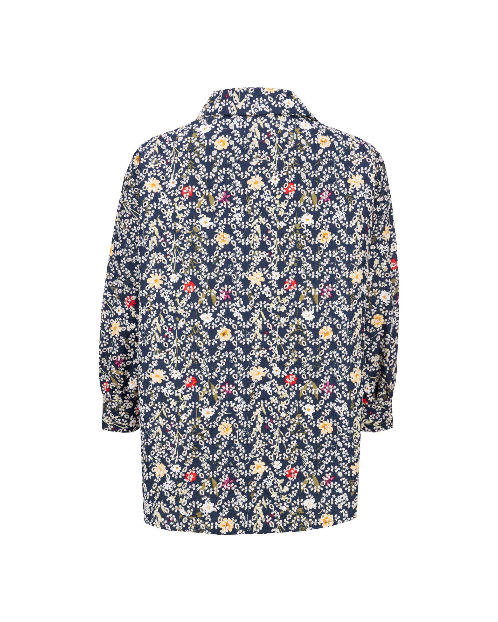 شومیز زنانه خامه دوزی سرمه ای مدل آوانا السانا Elsana کد 2427