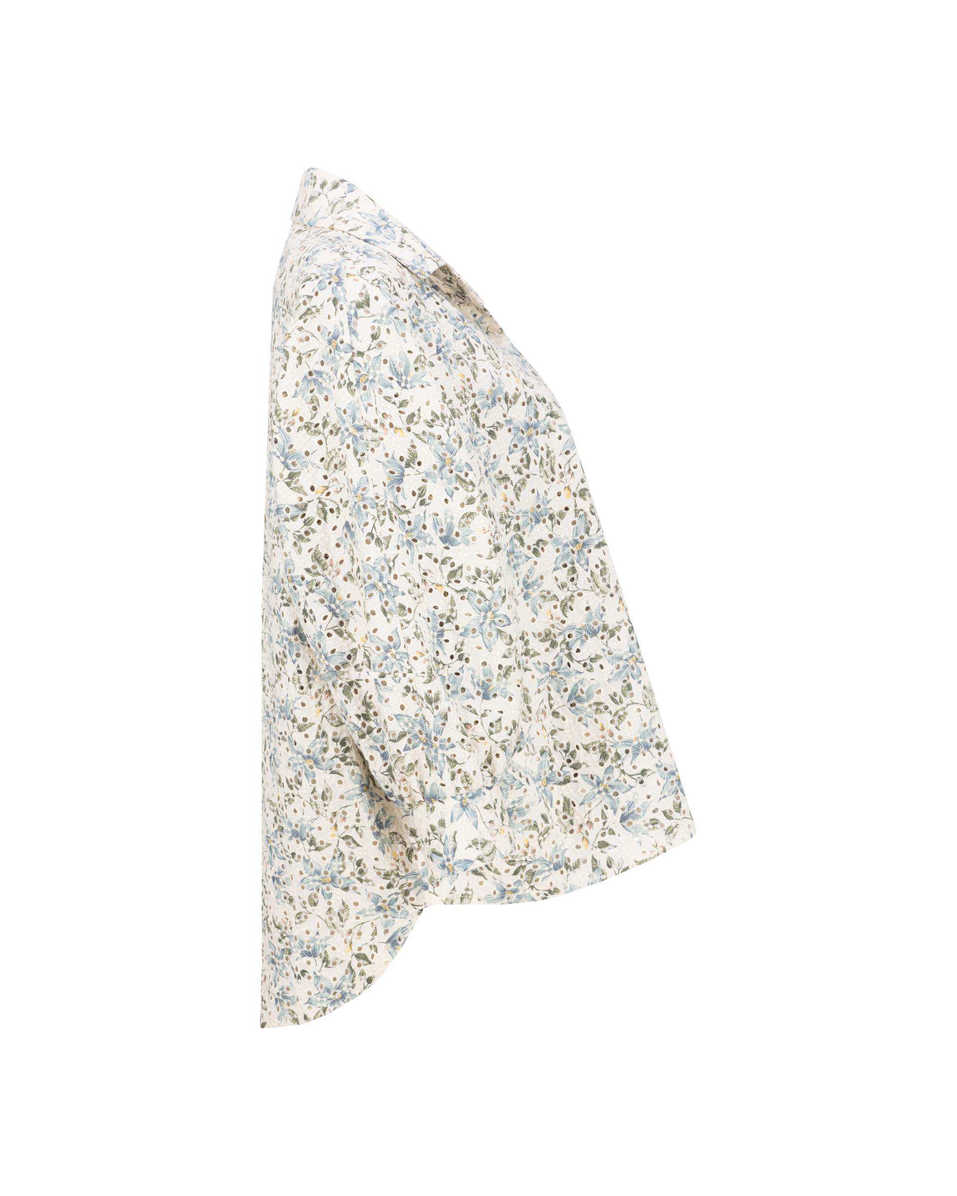 شومیز زنانه خامه دوزی کرم مدل آوانا السانا Elsana کد 2427