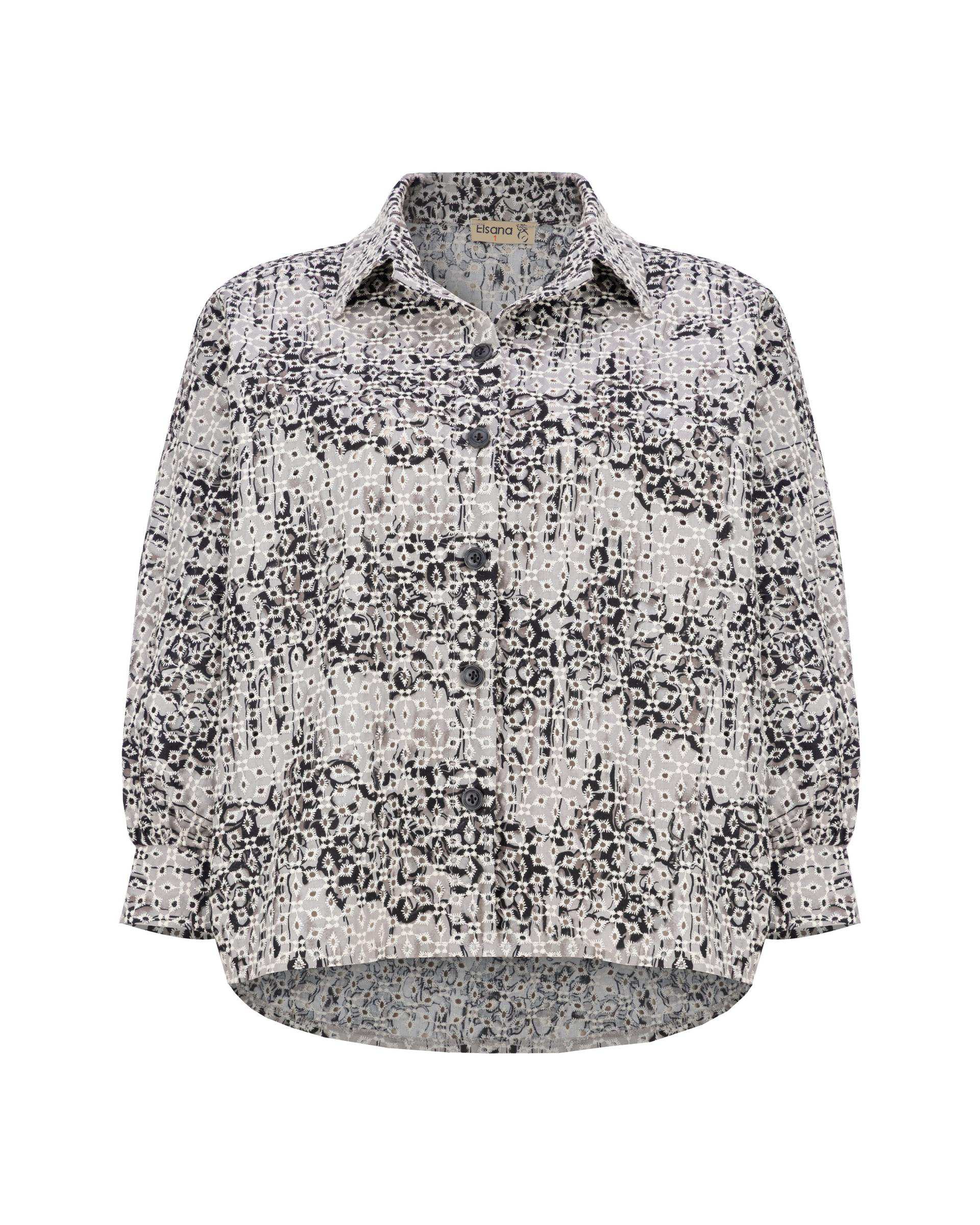 شومیز زنانه خامه دوزی فیلی مدل آوانا السانا Elsana کد 2427