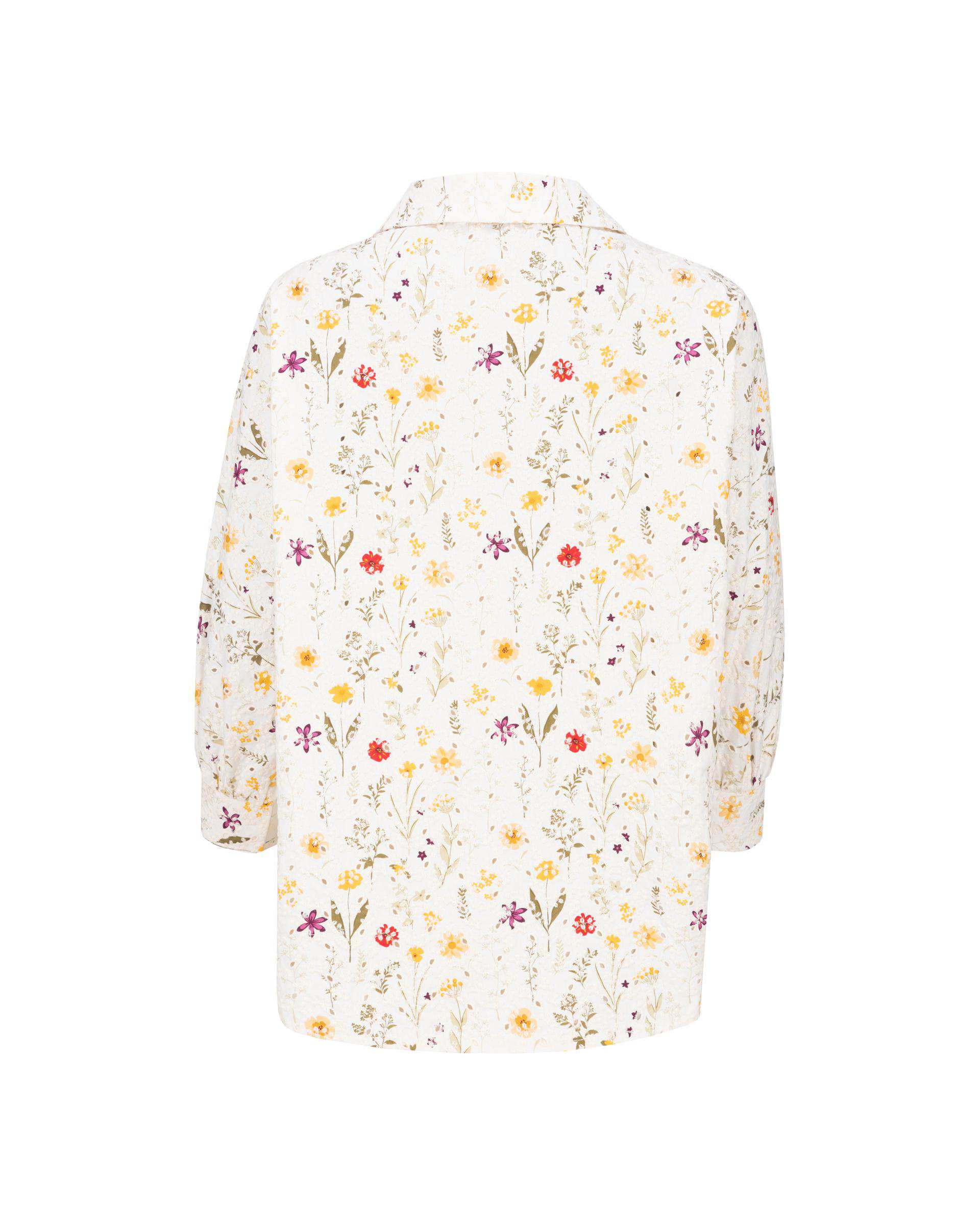 شومیز زنانه خامه دوزی سفید مدل آوانا السانا Elsana کد 2427