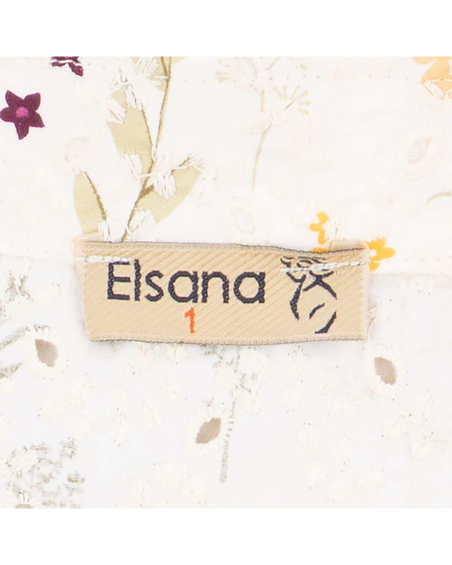 شومیز زنانه خامه دوزی سفید مدل آوانا السانا Elsana کد 2427