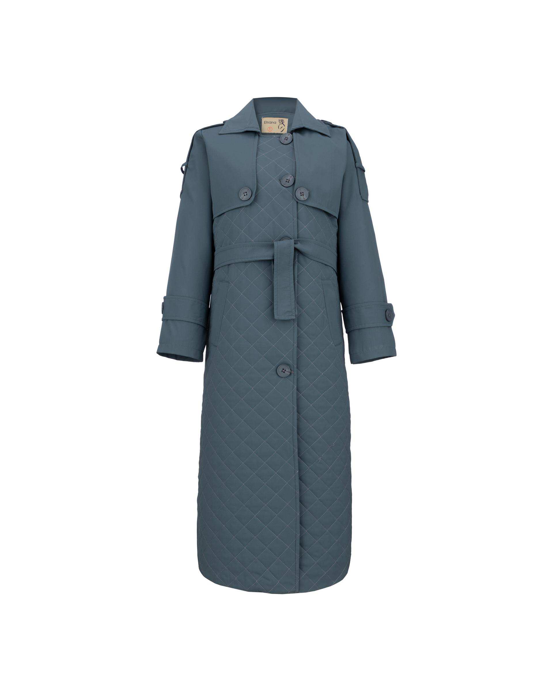 کاپشن زنانه سبز کله غازی مدل لمیا السانا Elsana کد 2428