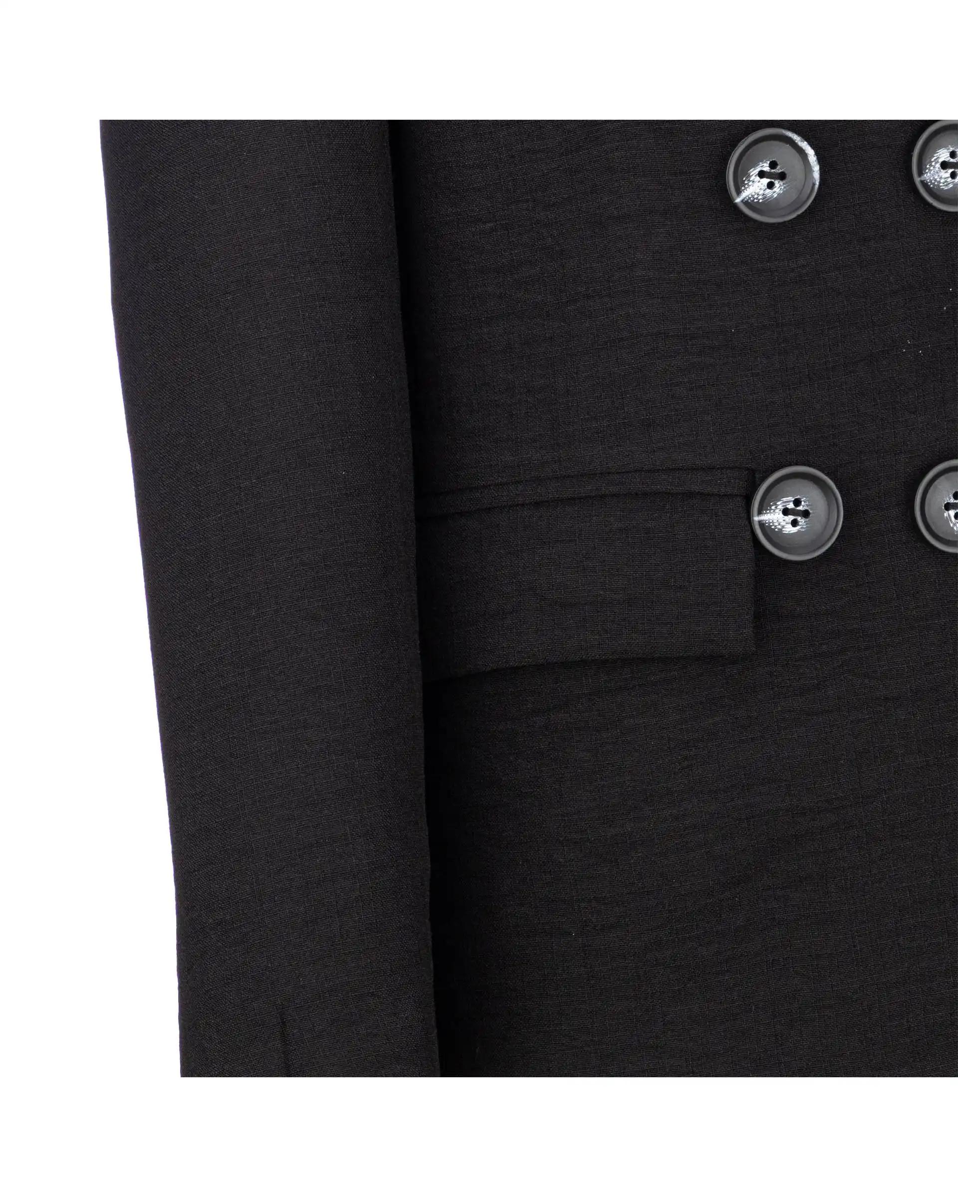 کت زنانه مشکی مدل پرنیکا السانا Elsana کد 2430