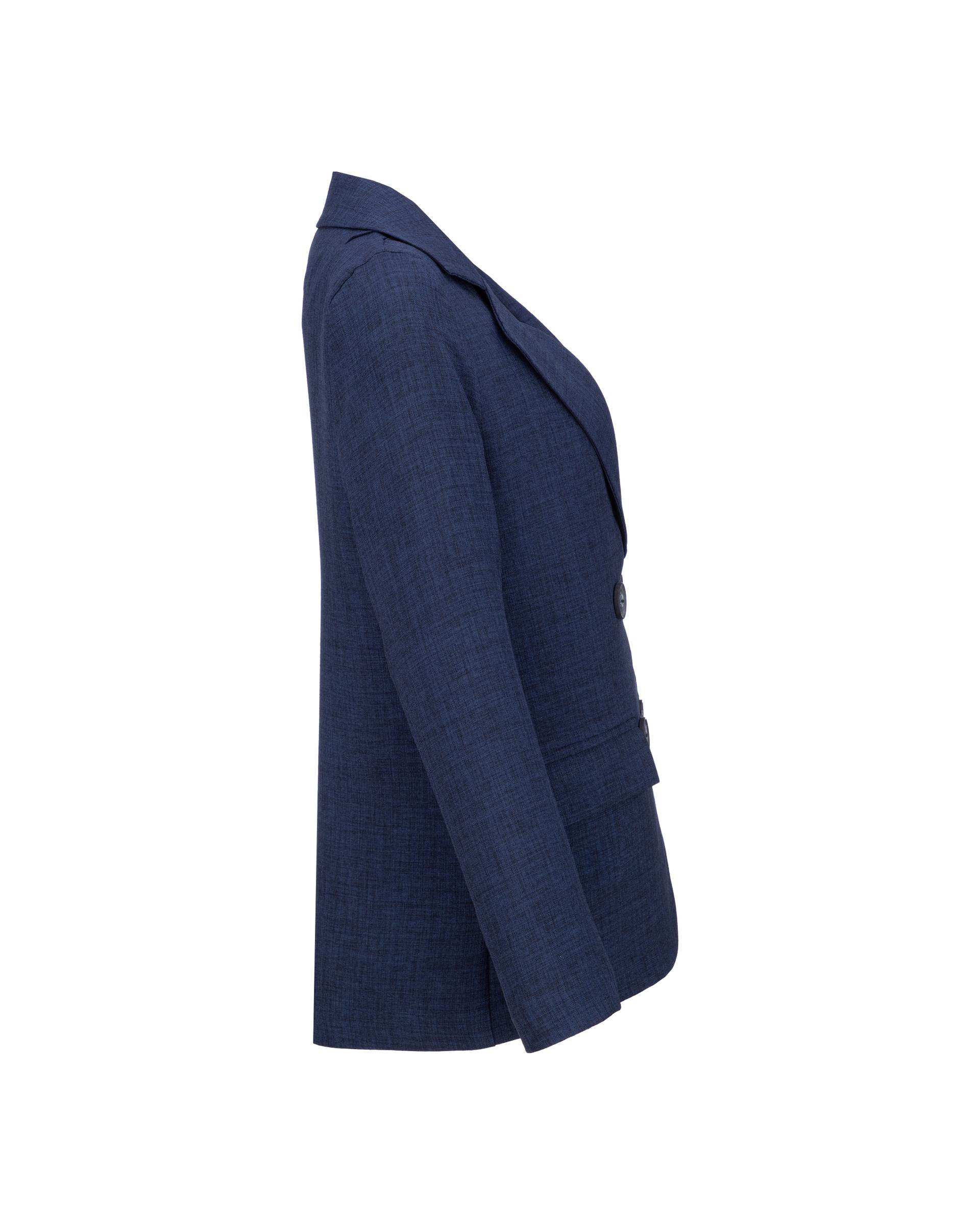 کت زنانه آبی نفتی مدل پرنیکا السانا Elsana کد 2430