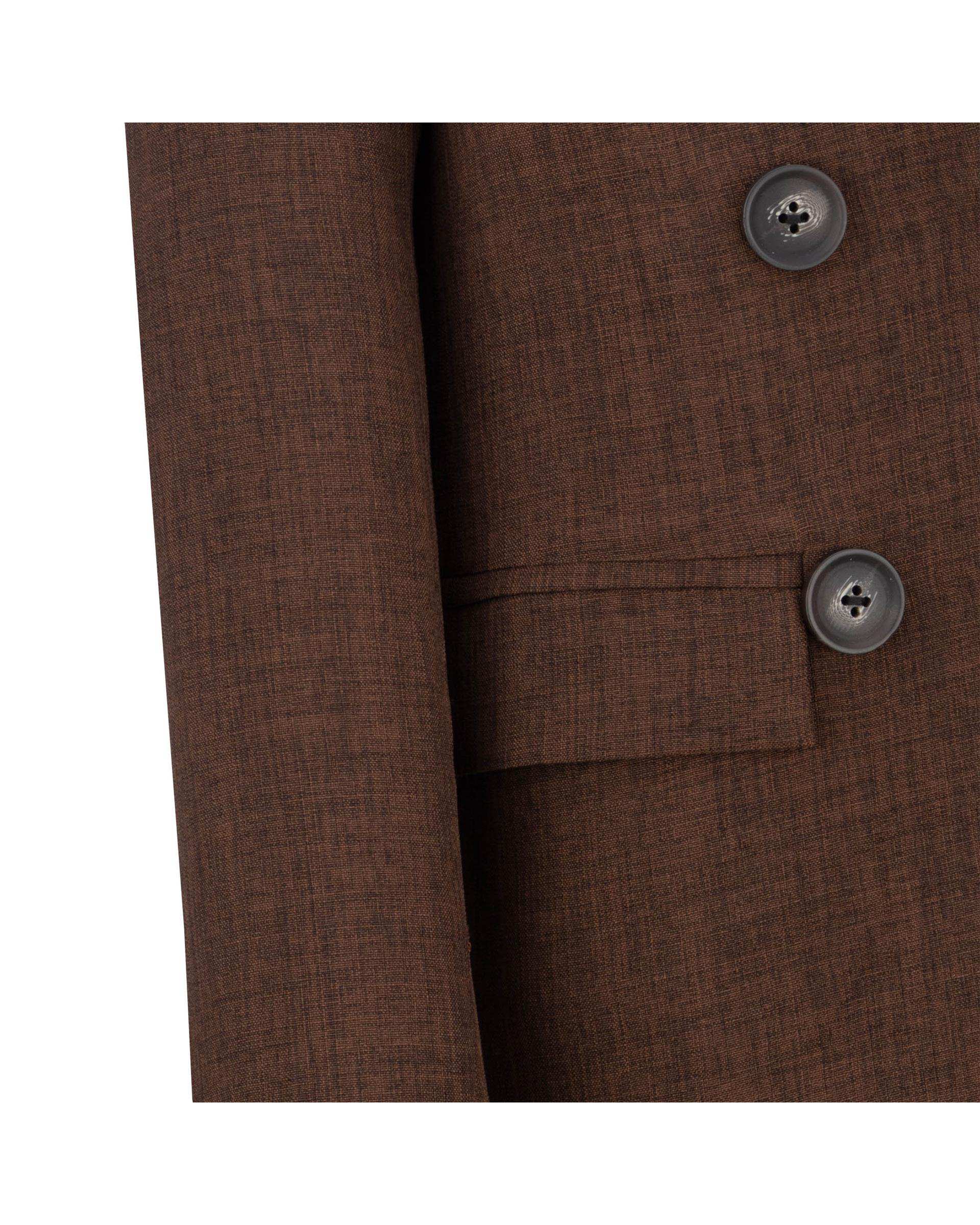 کت زنانه قهوه ای مدل پرنیکا السانا Elsana کد 2430