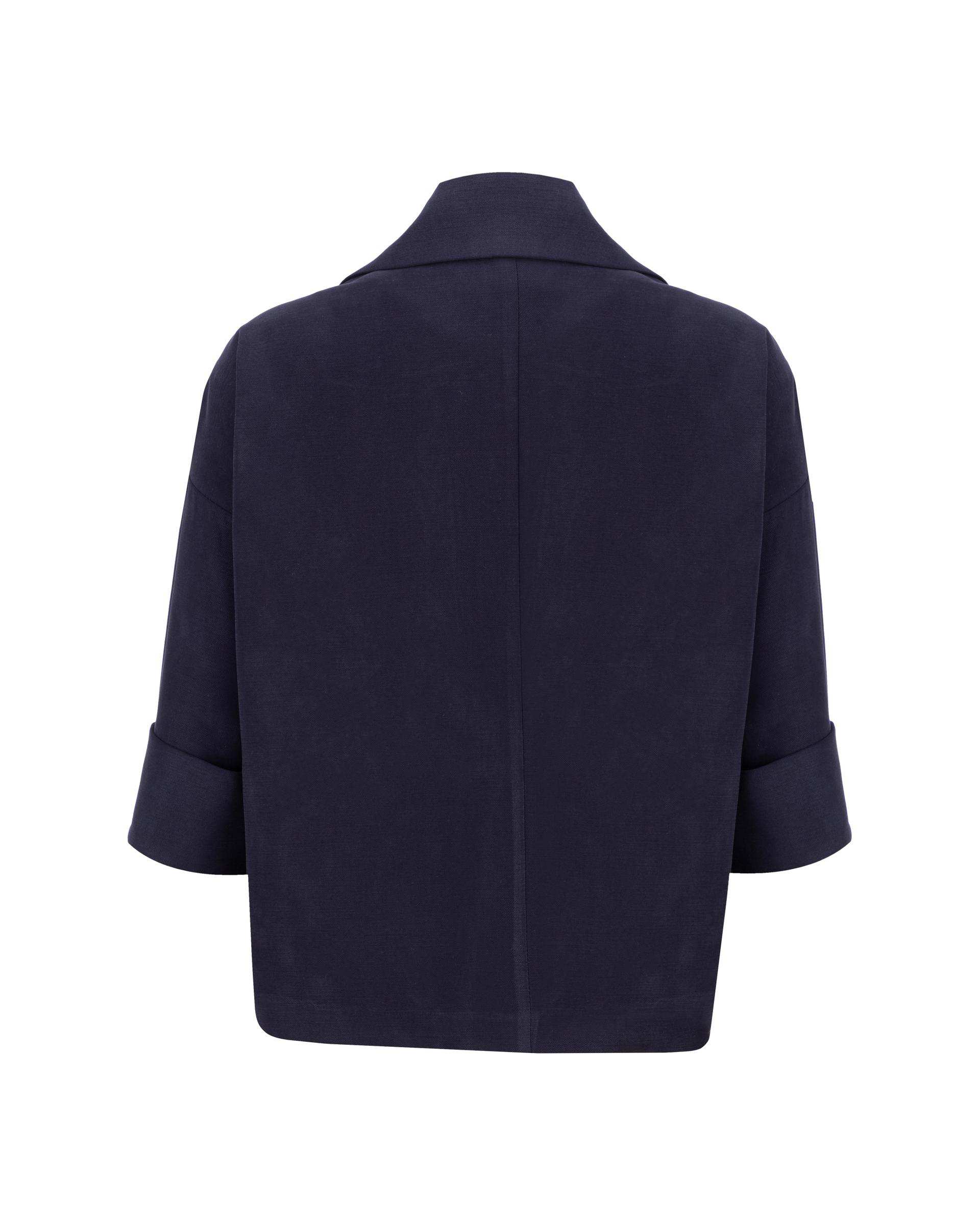 کت کراپ زنانه سرمه ای مدل نور السانا Elsana کد 2431