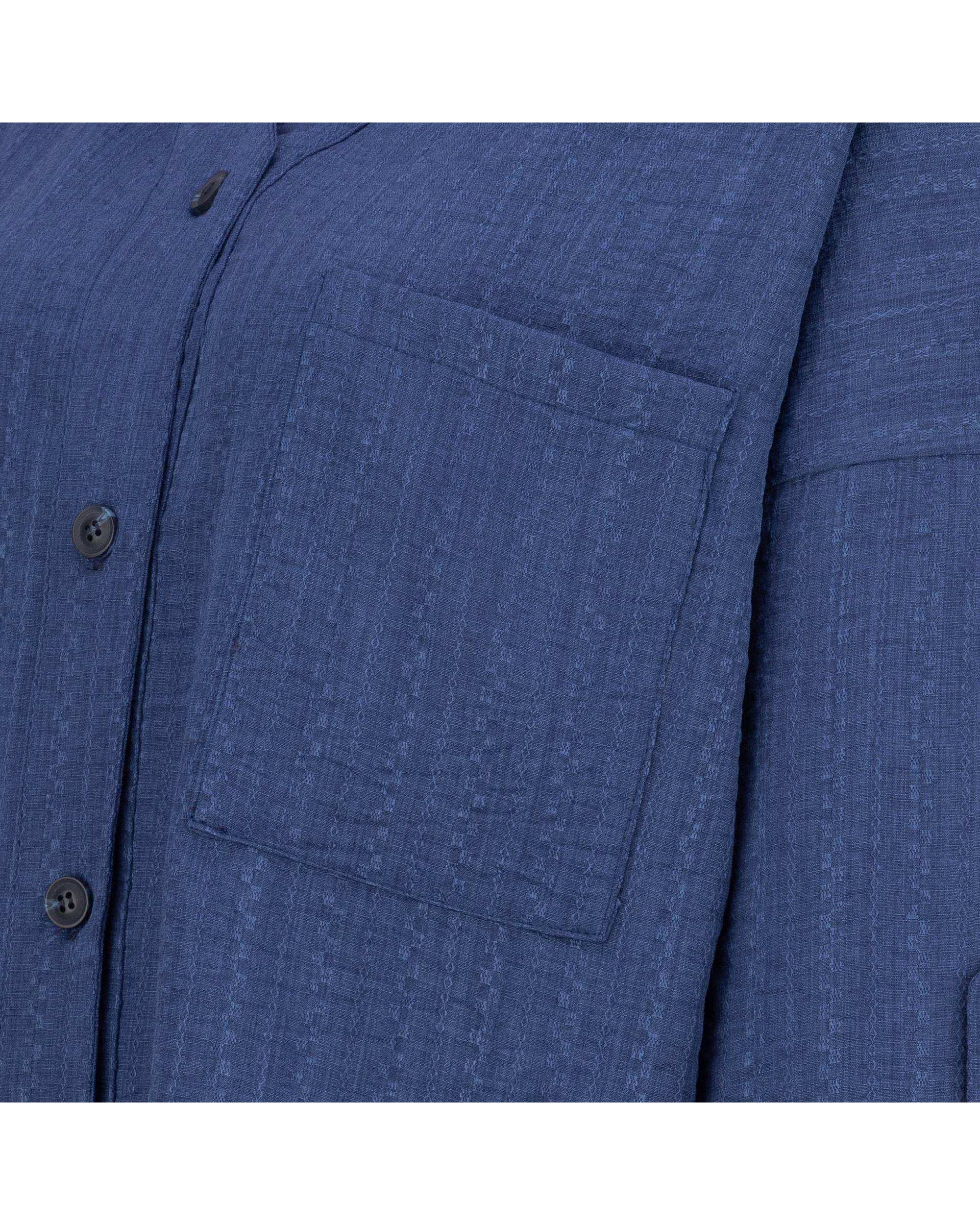 مانتو زنانه آبی نفتی مدل ناوک السانا Elsana کد 2434