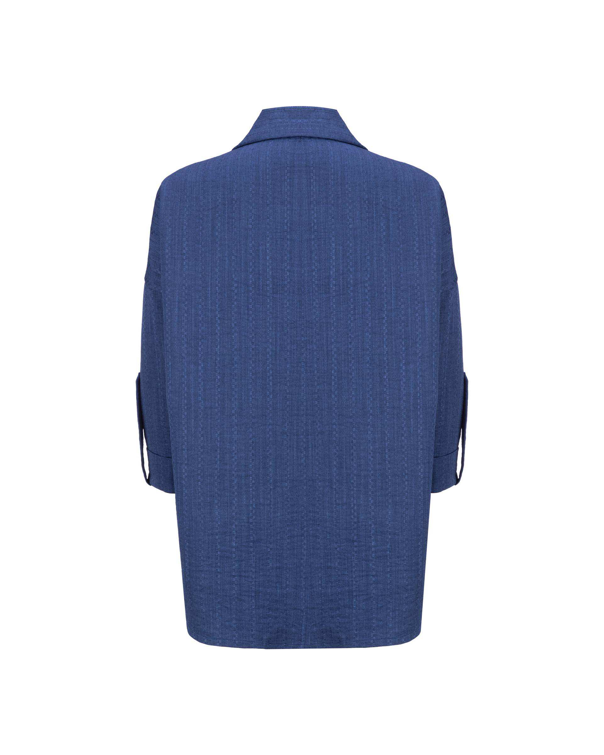 مانتو زنانه آبی نفتی مدل ناوک السانا Elsana کد 2434