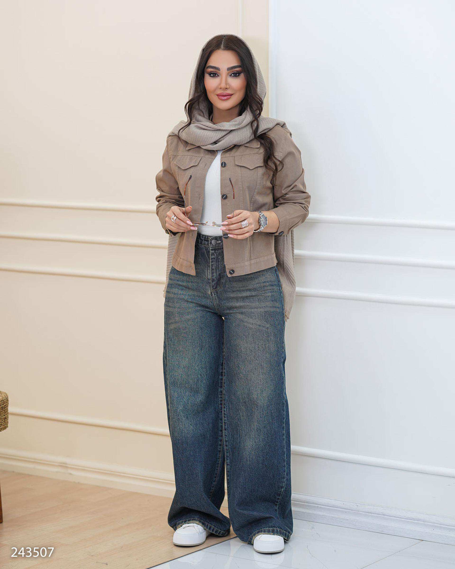 کت کراپ زنانه شکلاتی مدل آدوین السانا Elsana کد 2435