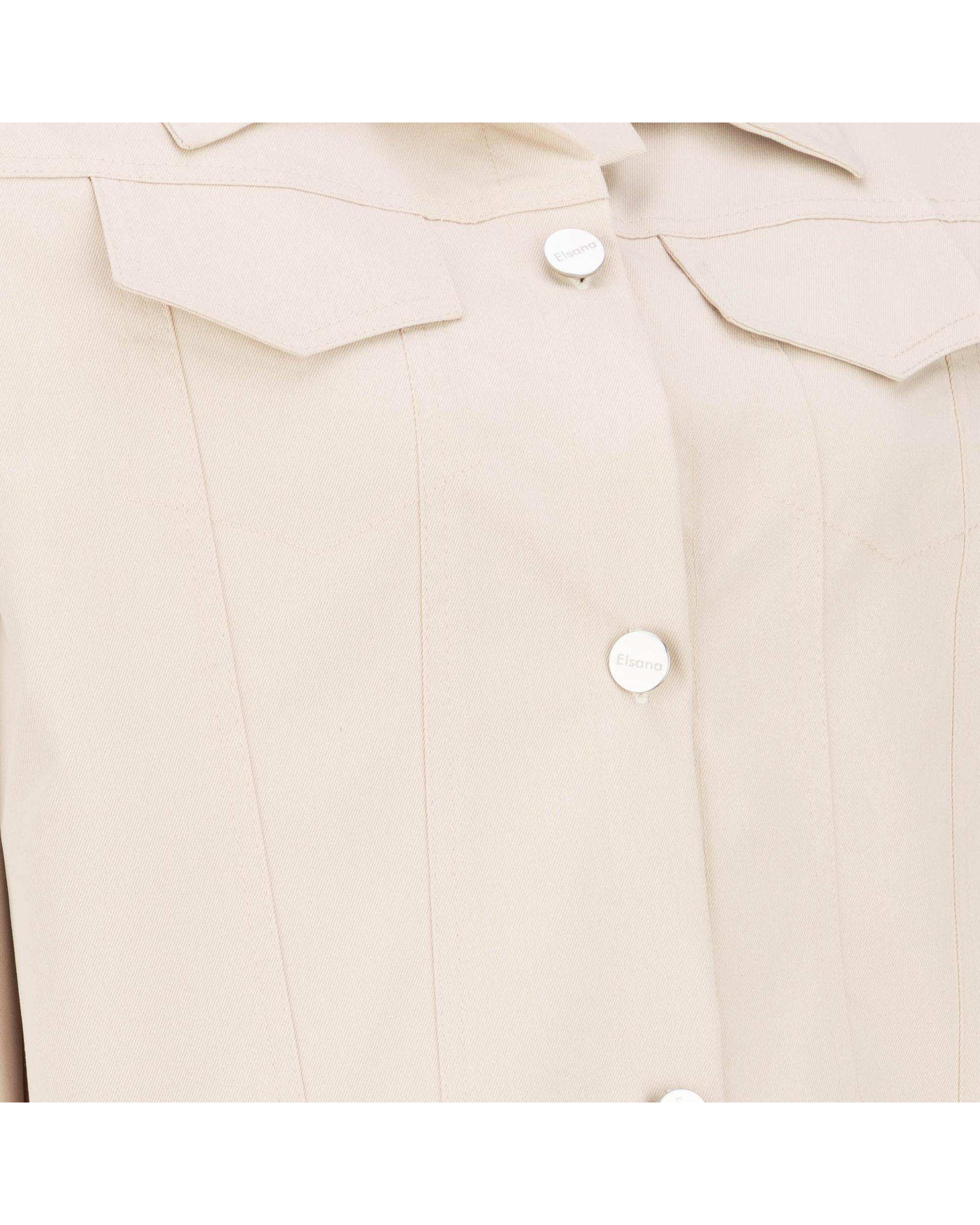 کت کراپ زنانه کرم مدل آدوین السانا Elsana کد 2435