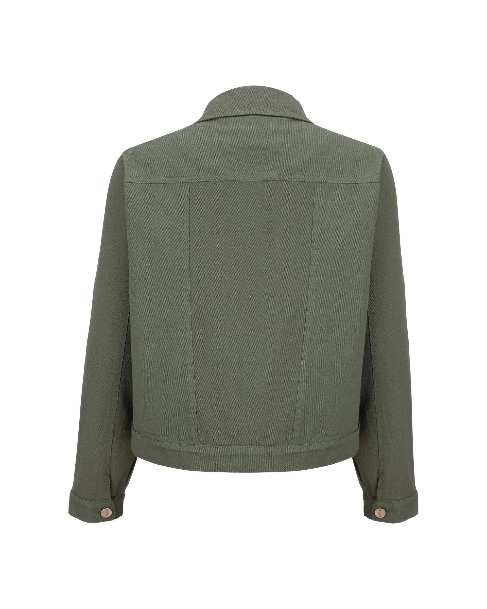 کت کراپ زنانه سبز زیتونی مدل آدوین السانا Elsana کد 2435