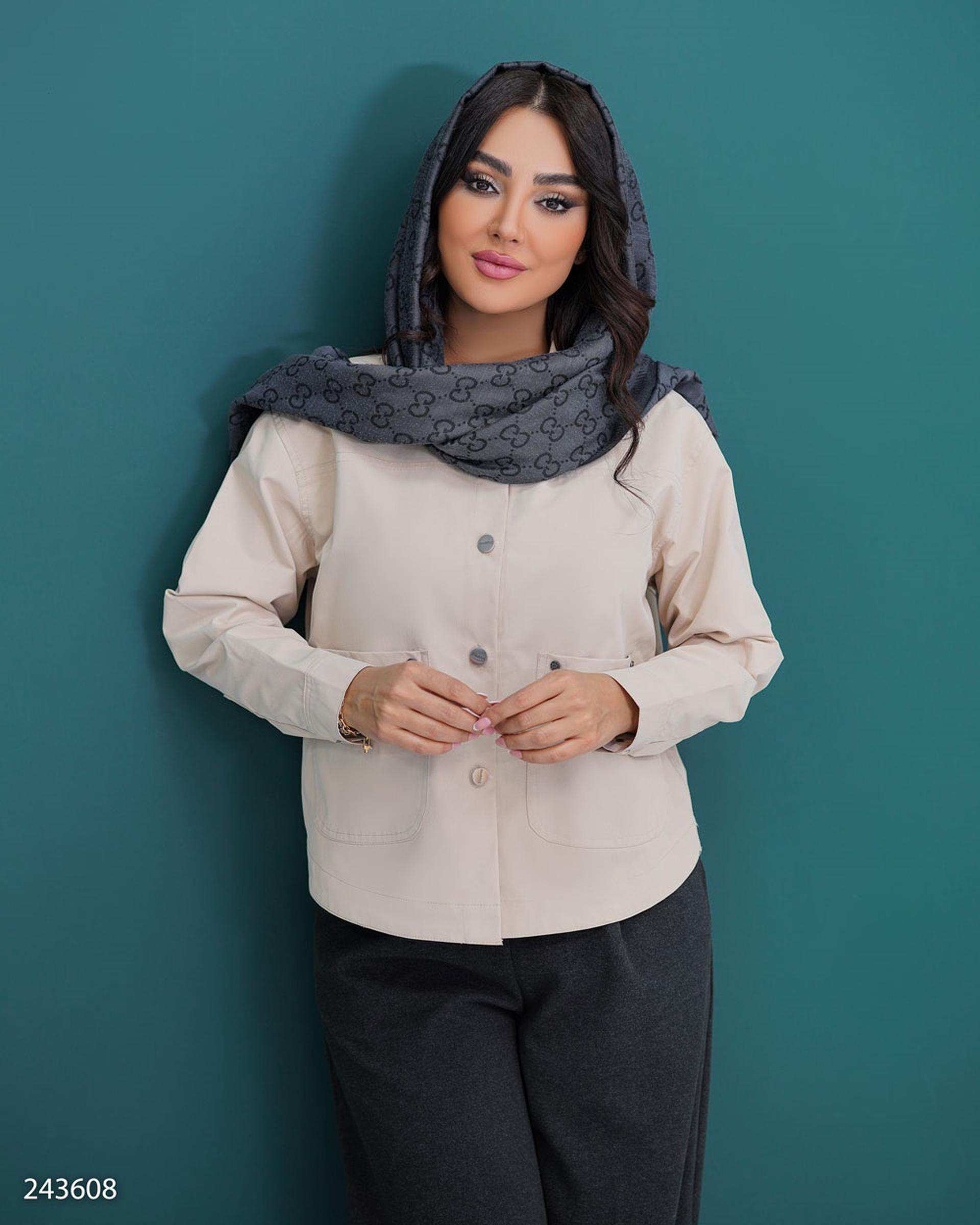 کت کراپ زنانه کرم مدل آیریک السانا Elsana کد 2436