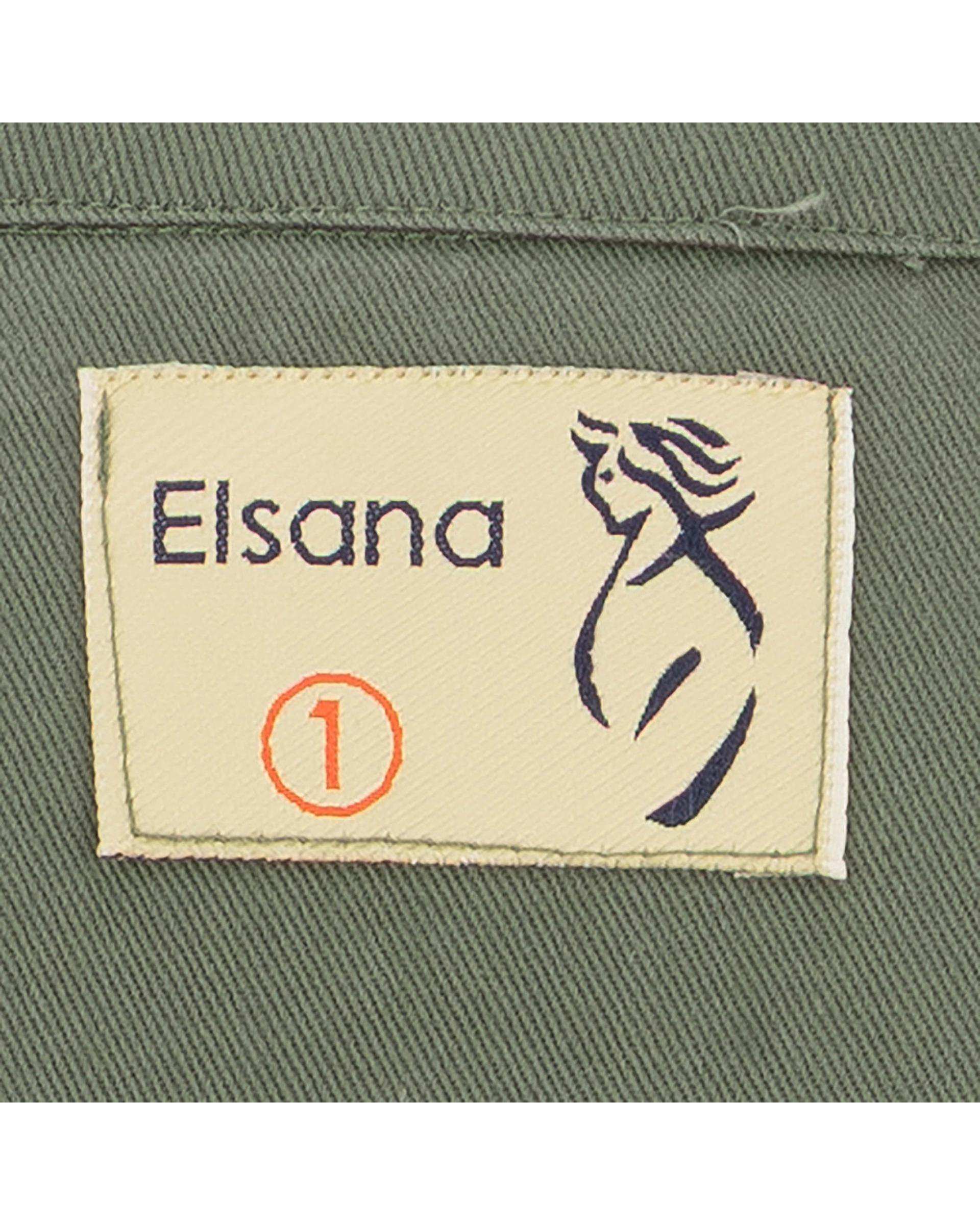کت کراپ زنانه سبز زیتونی مدل آیریک السانا Elsana کد 2436