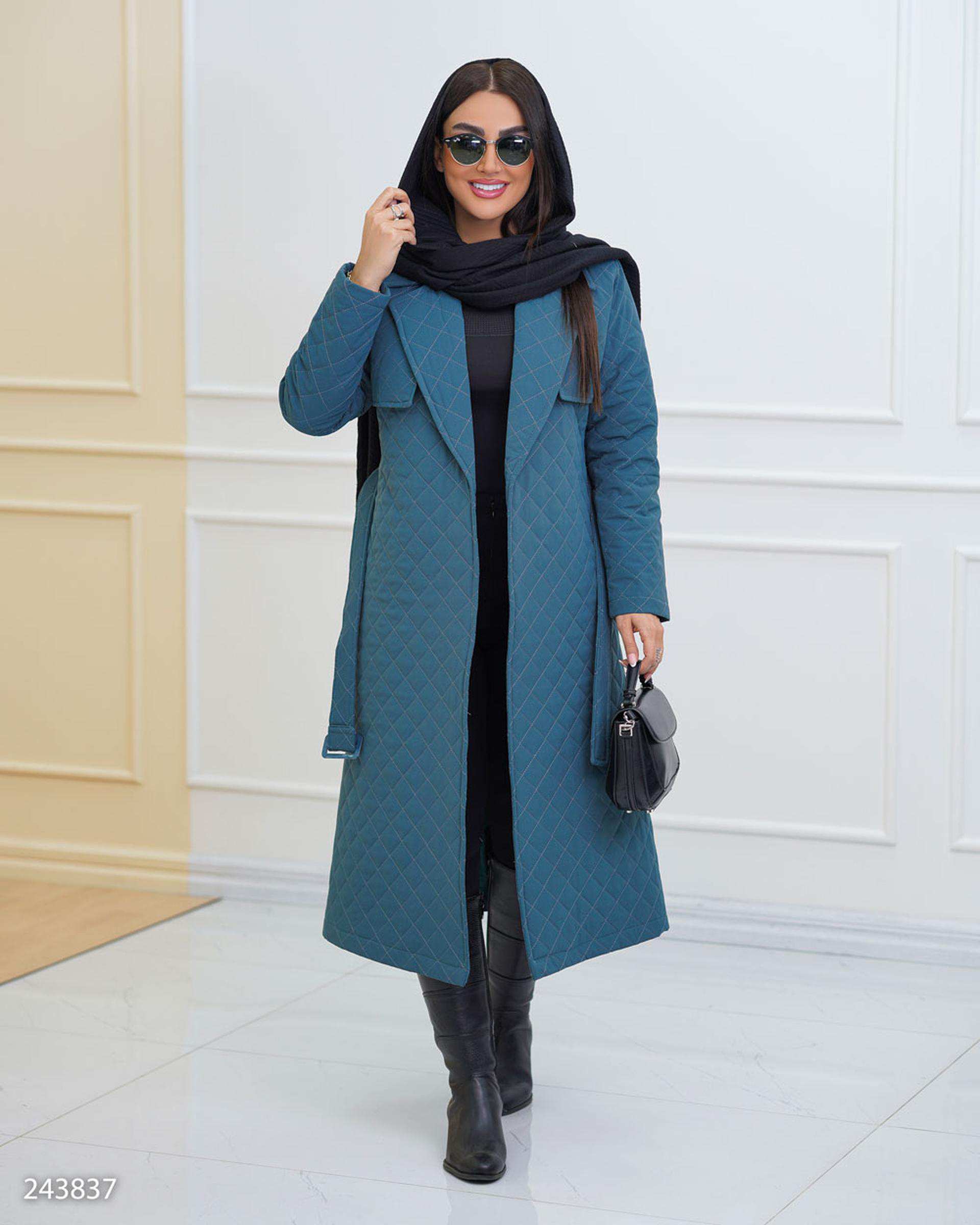 کاپشن زنانه سبز کله غازی مدل ماهکان السانا Elsana کد 2438