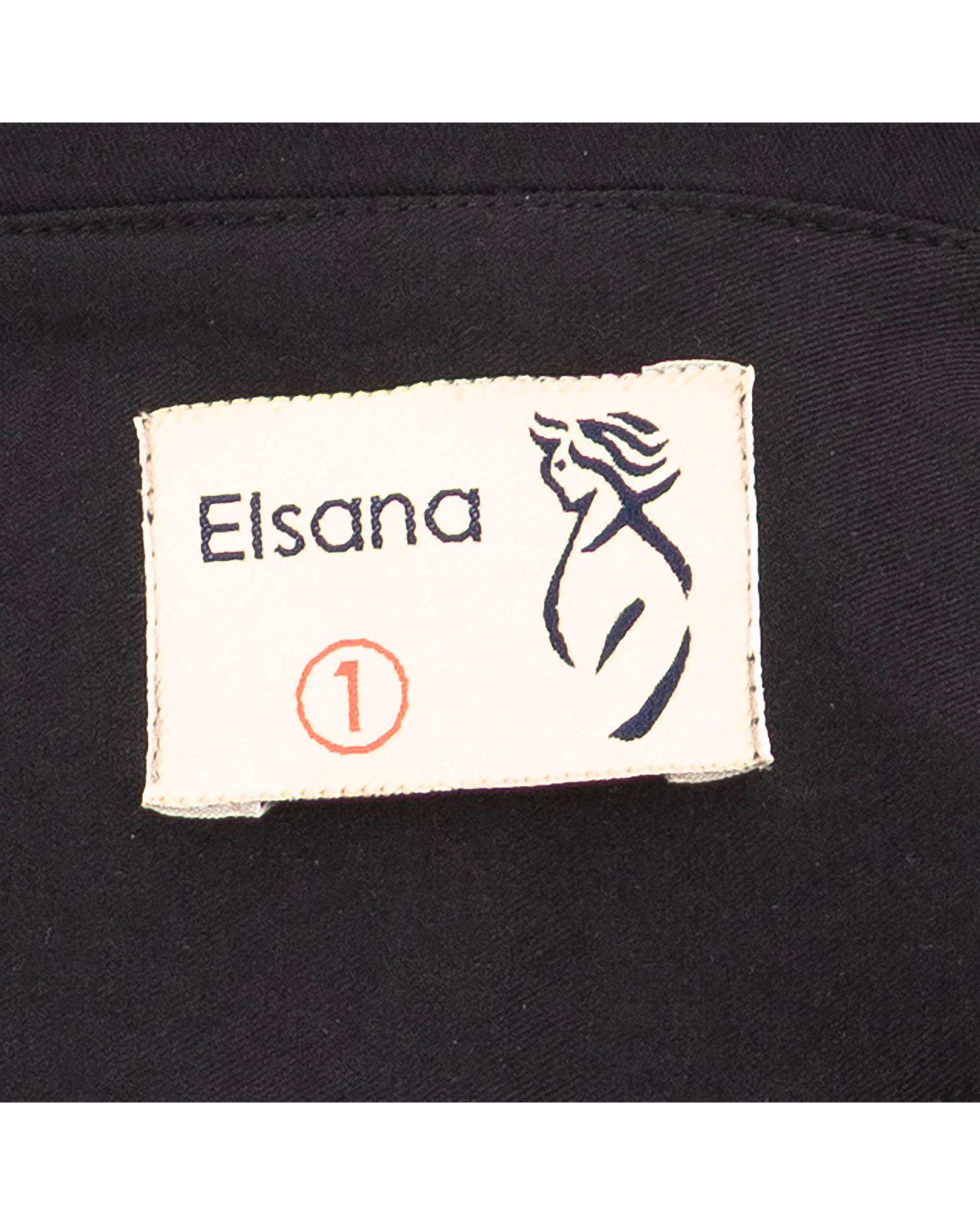 مانتو کتی زنانه مشکی مدل فرهام السانا Elsana کد 2439