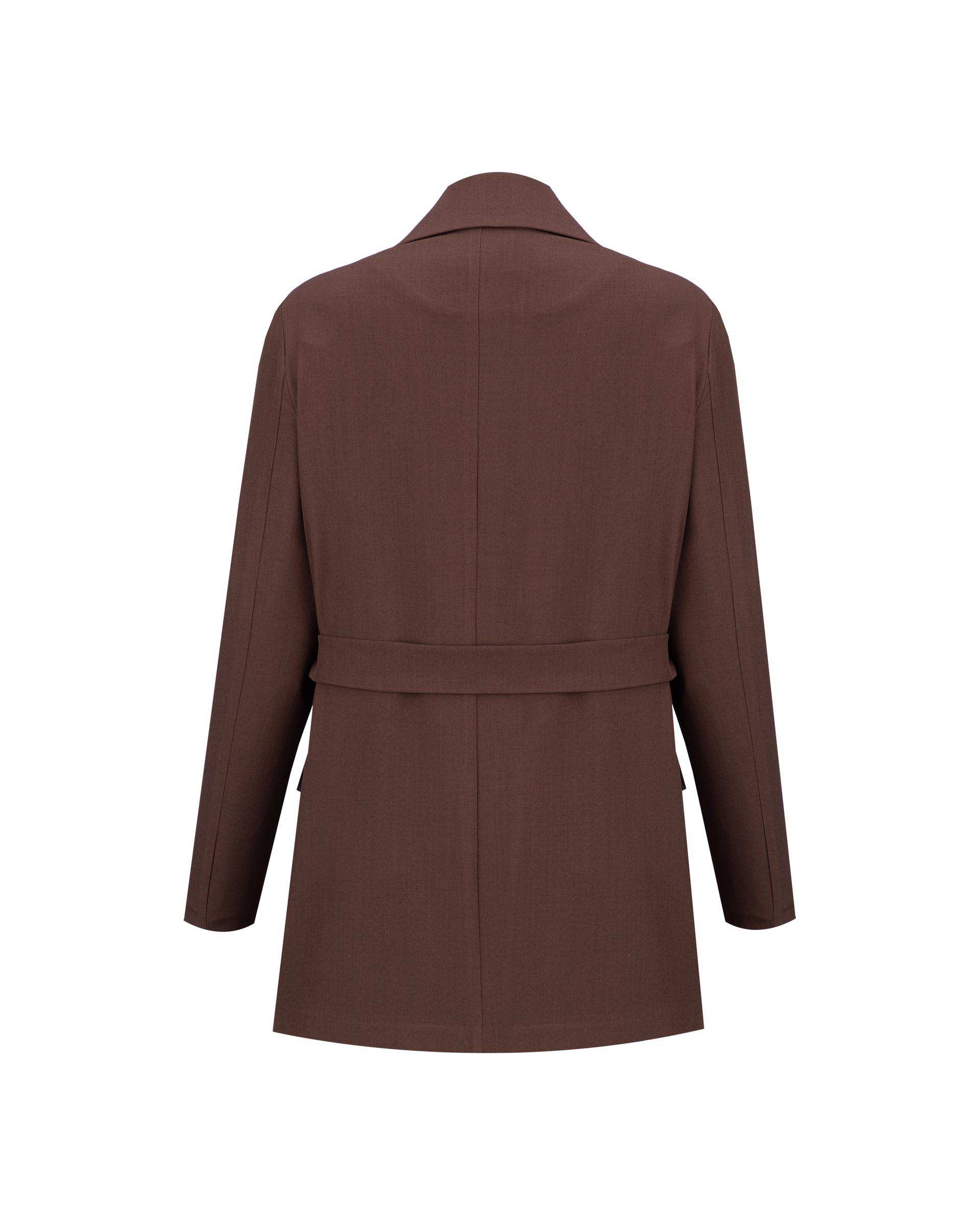 مانتو کتی زنانه قهوه ای مدل فرهام السانا Elsana کد 2439