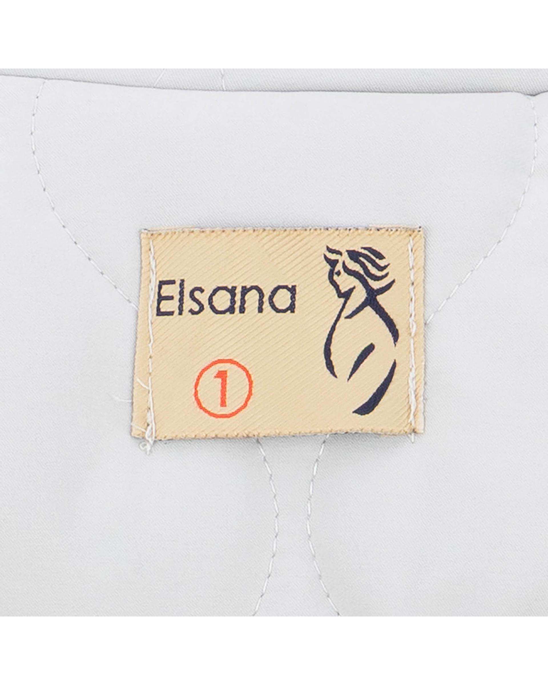 کاپشن زنانه طوسی روشن مدل راشن السانا Elsana کد 2440