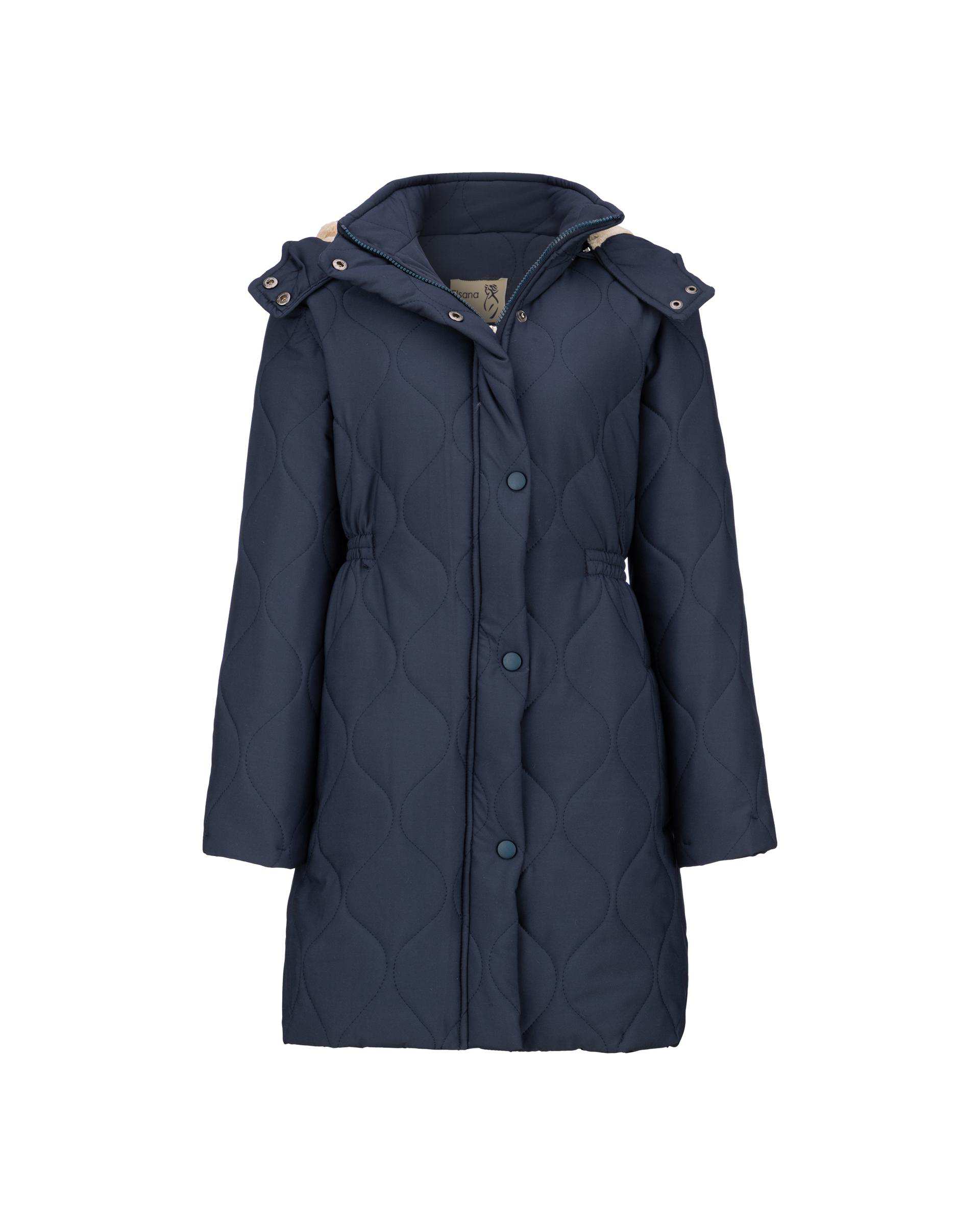 کاپشن زنانه سرمه ای تیره مدل راشن السانا Elsana کد 2440