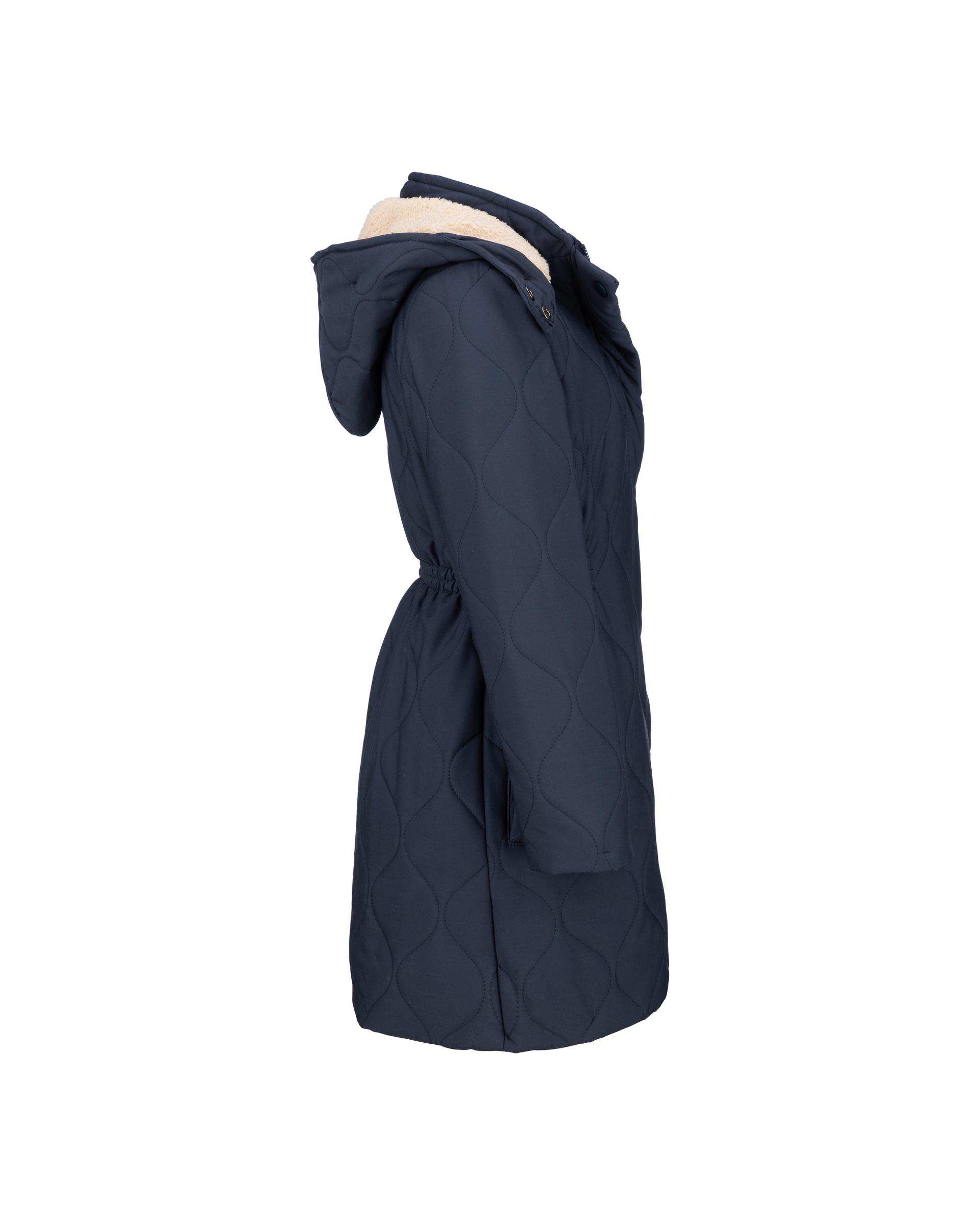 کاپشن زنانه سرمه ای تیره مدل راشن السانا Elsana کد 2440