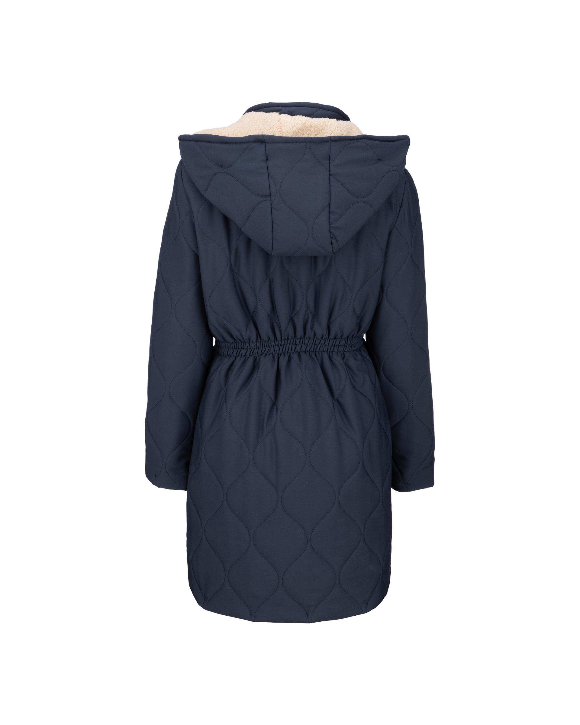 کاپشن زنانه سرمه ای تیره مدل راشن السانا Elsana کد 2440