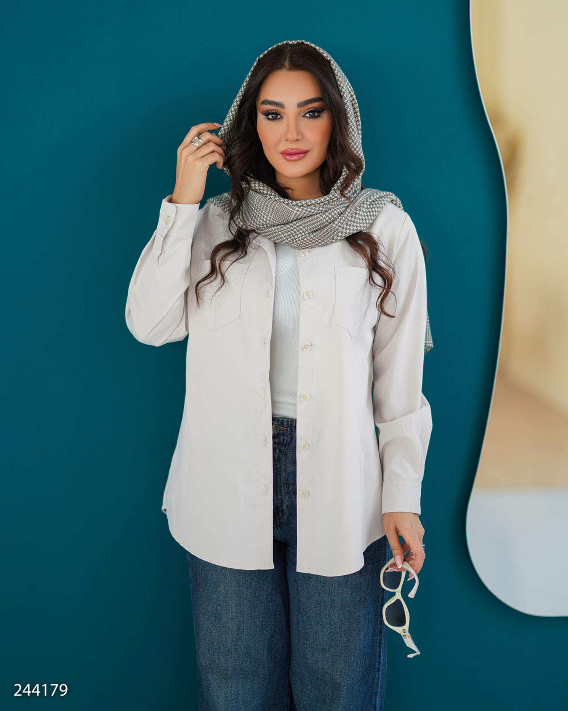 شومیز زنانه استخوانی مدل نارینا السانا Elsana کد 2441