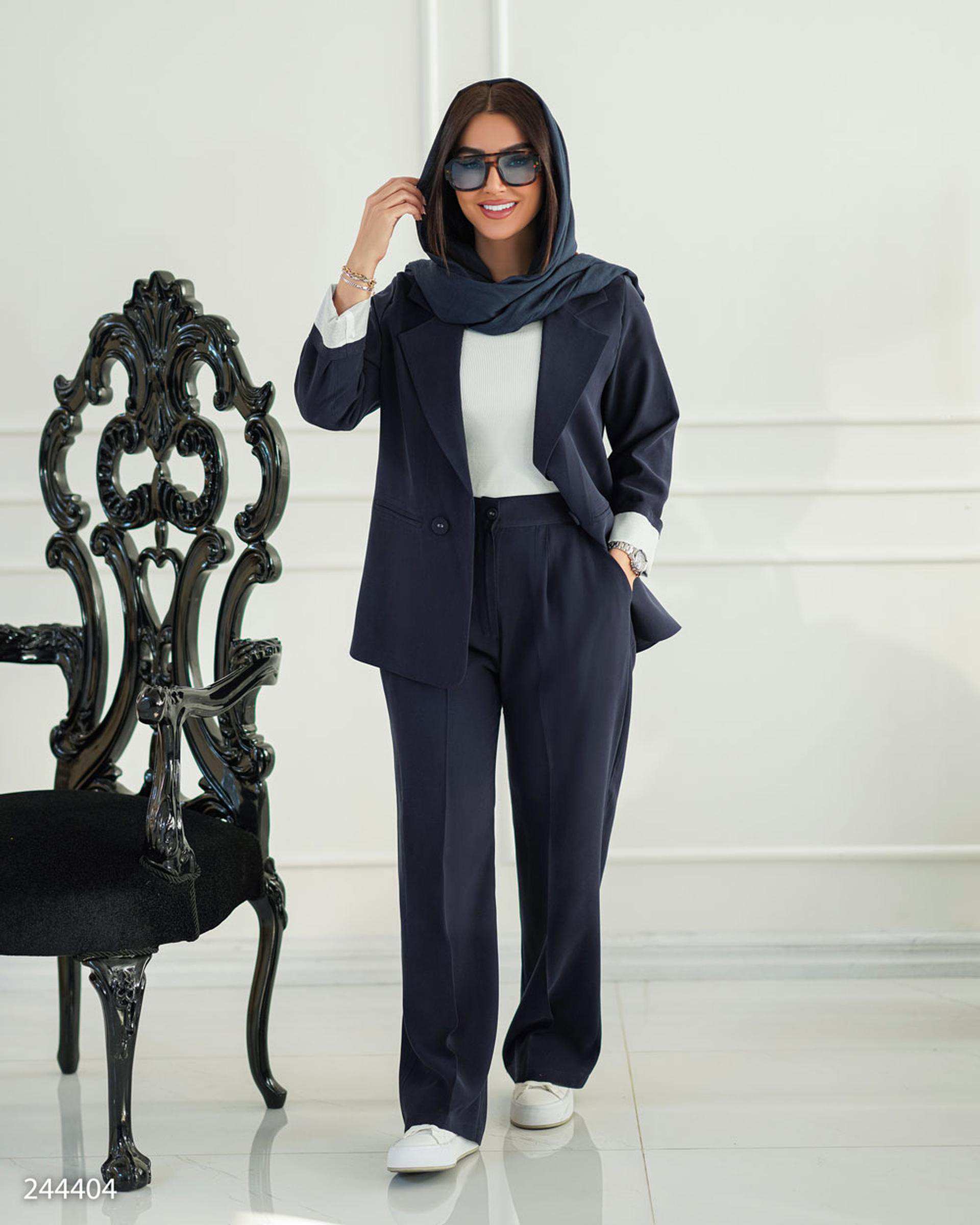 ست کت و شلوار زنانه سرمه ای مدل سینداد السانا Elsana کد 2444