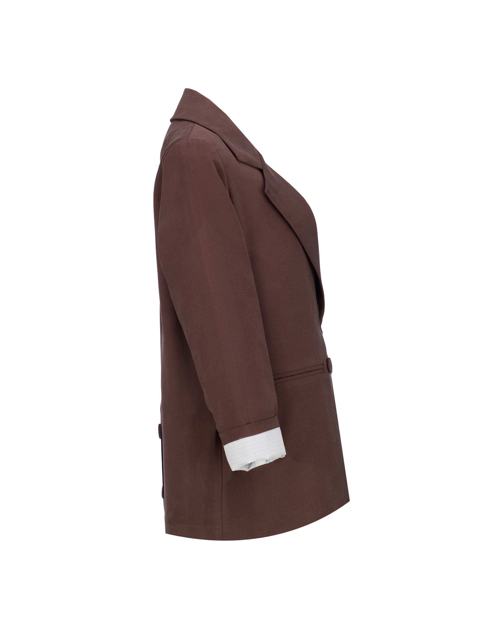 ست کت و شلوار زنانه قهوه ای مدل سینداد السانا Elsana کد 2444