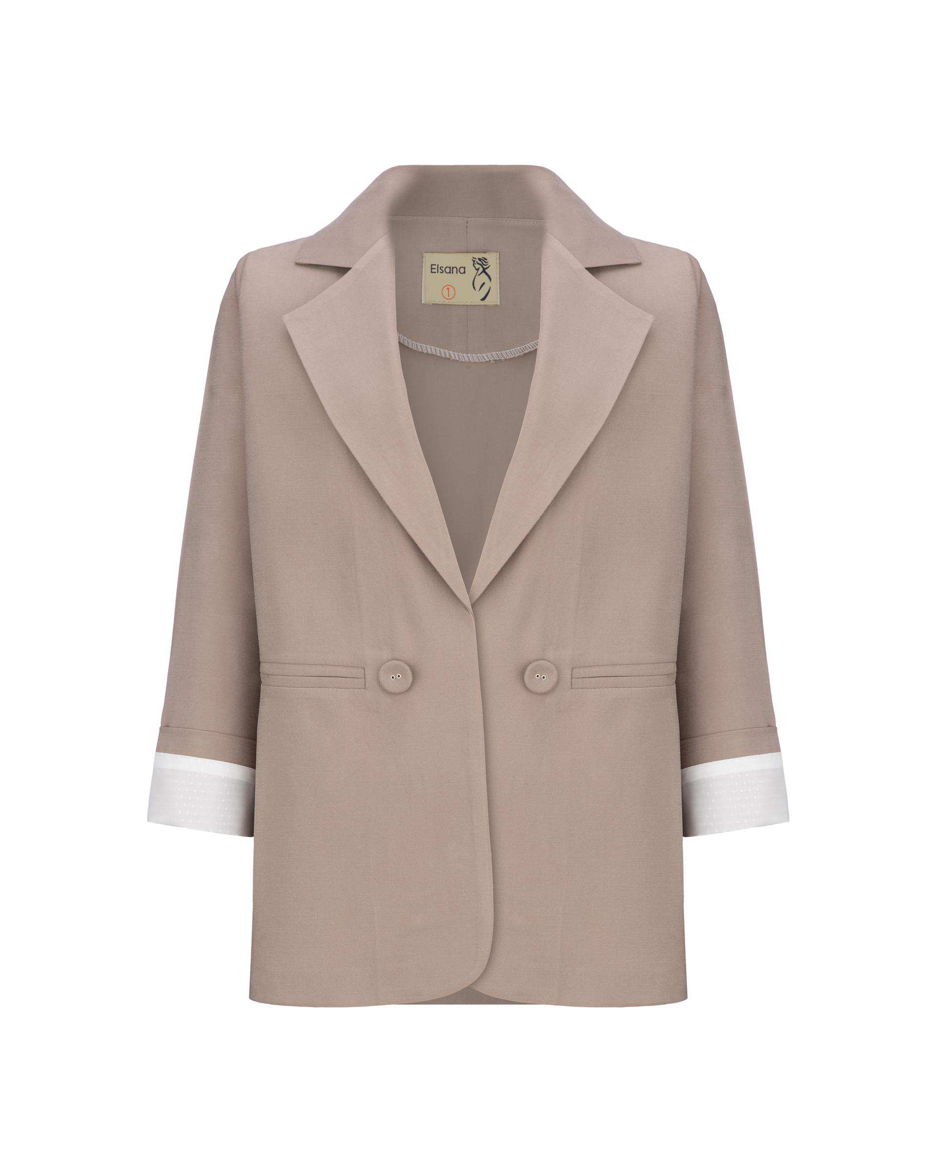 ست کت و شلوار زنانه شکلاتی مدل سینداد السانا Elsana کد 2444