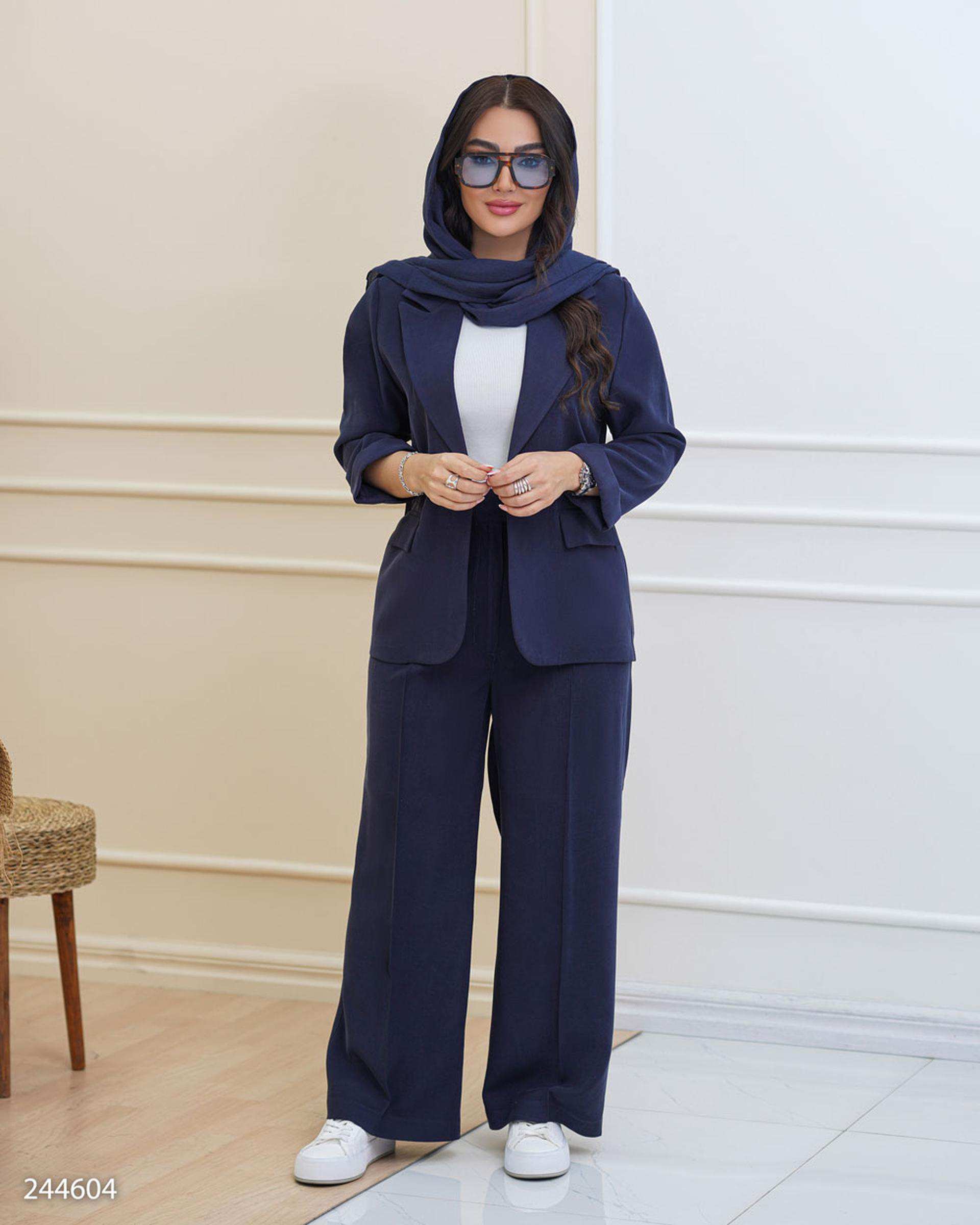 ست کت و شلوار زنانه سرمه ای مدل دریانا السانا Elsana کد 2446