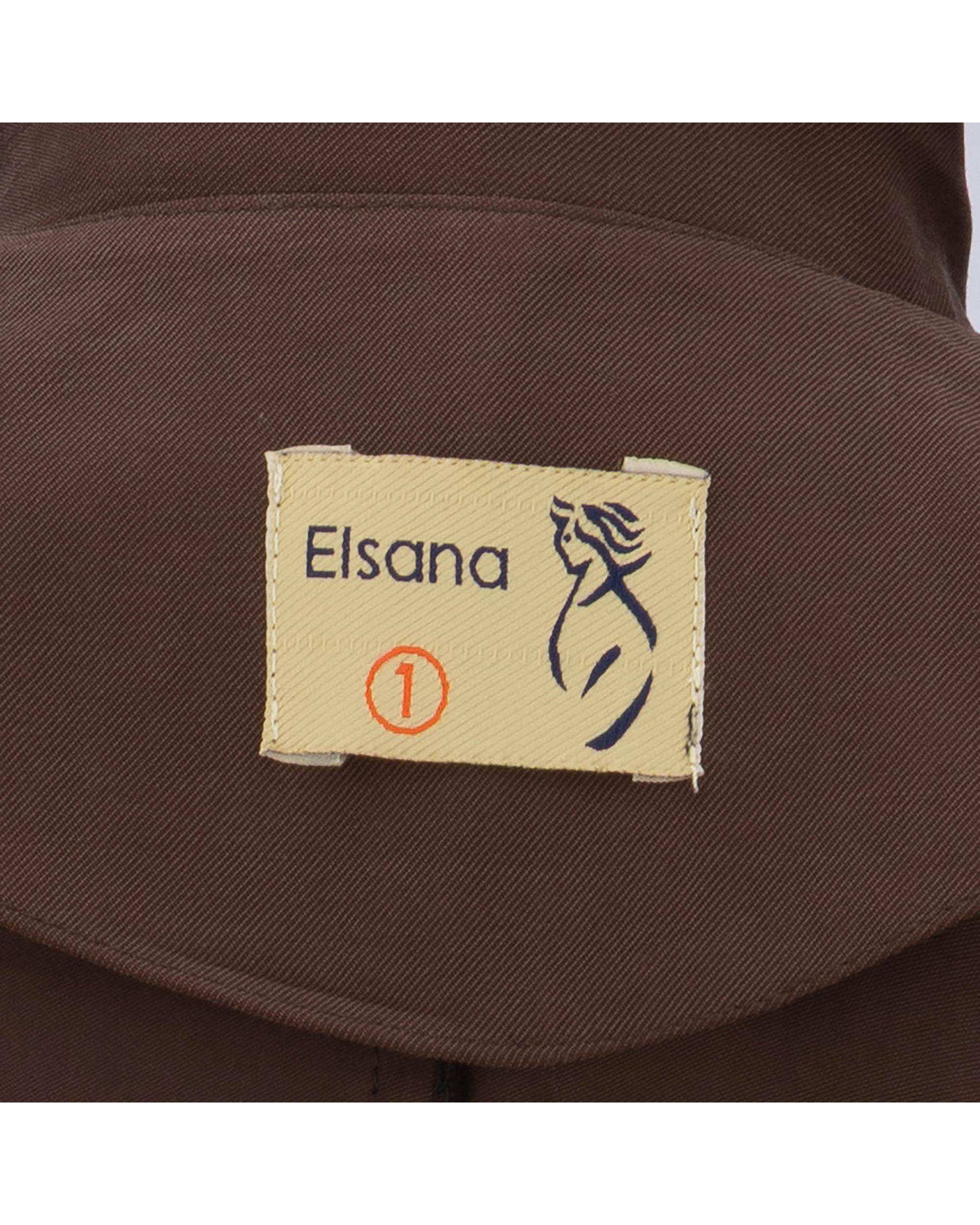 ست کت و شلوار زنانه قهوه ای مدل دریانا السانا Elsana کد 2446