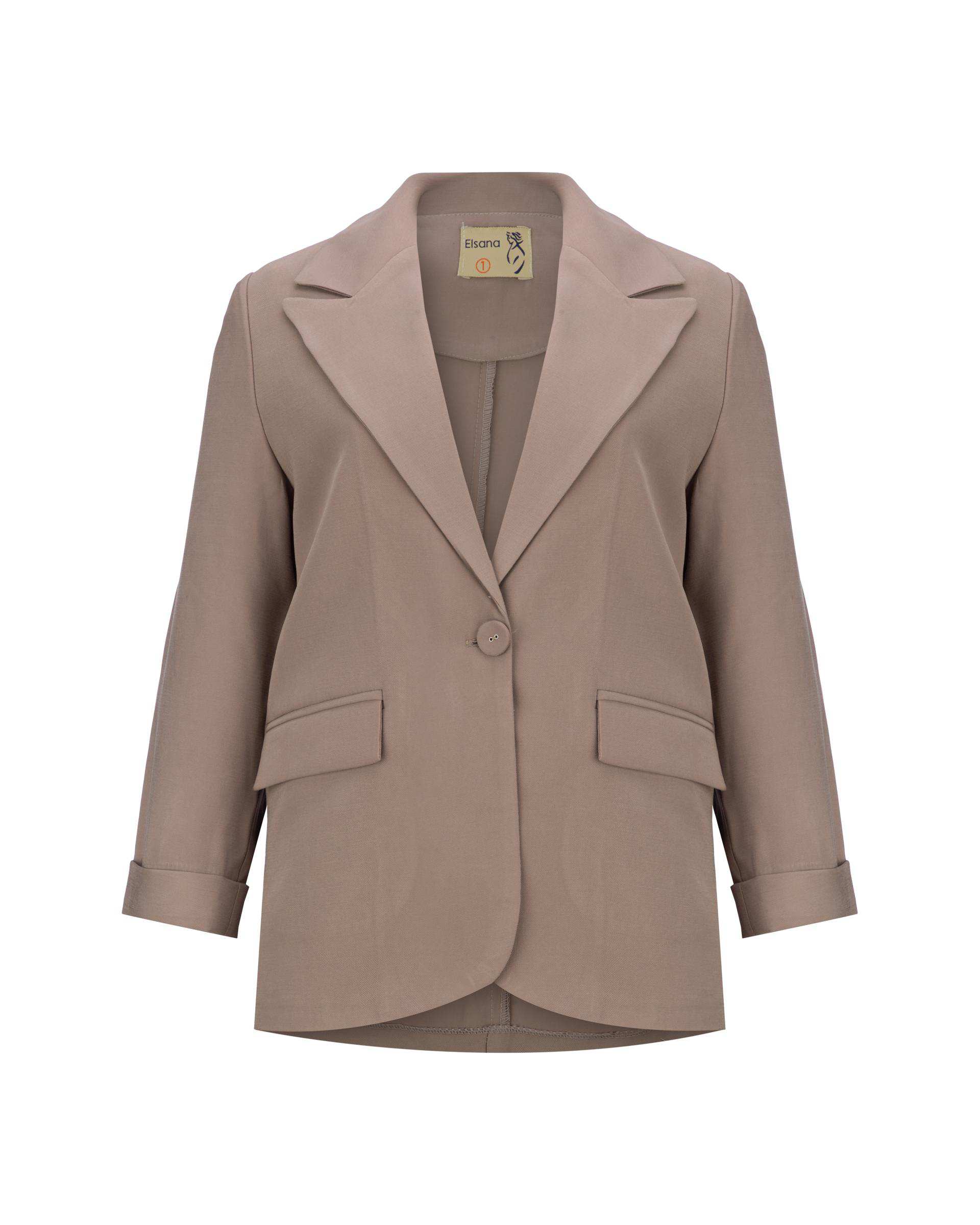 ست کت و شلوار زنانه شکلاتی مدل دریانا السانا Elsana کد 2446