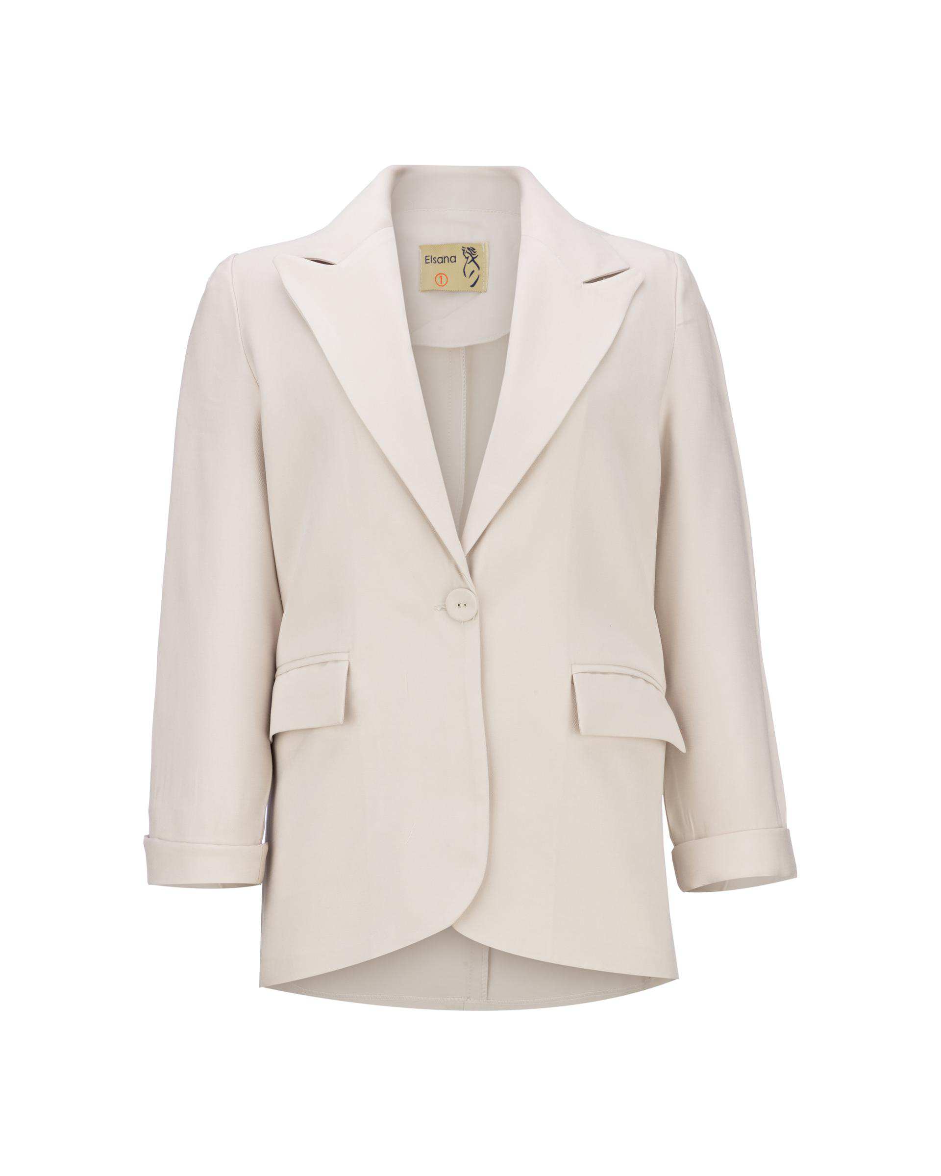 ست کت و شلوار زنانه استخوانی مدل دریانا السانا Elsana کد 2446