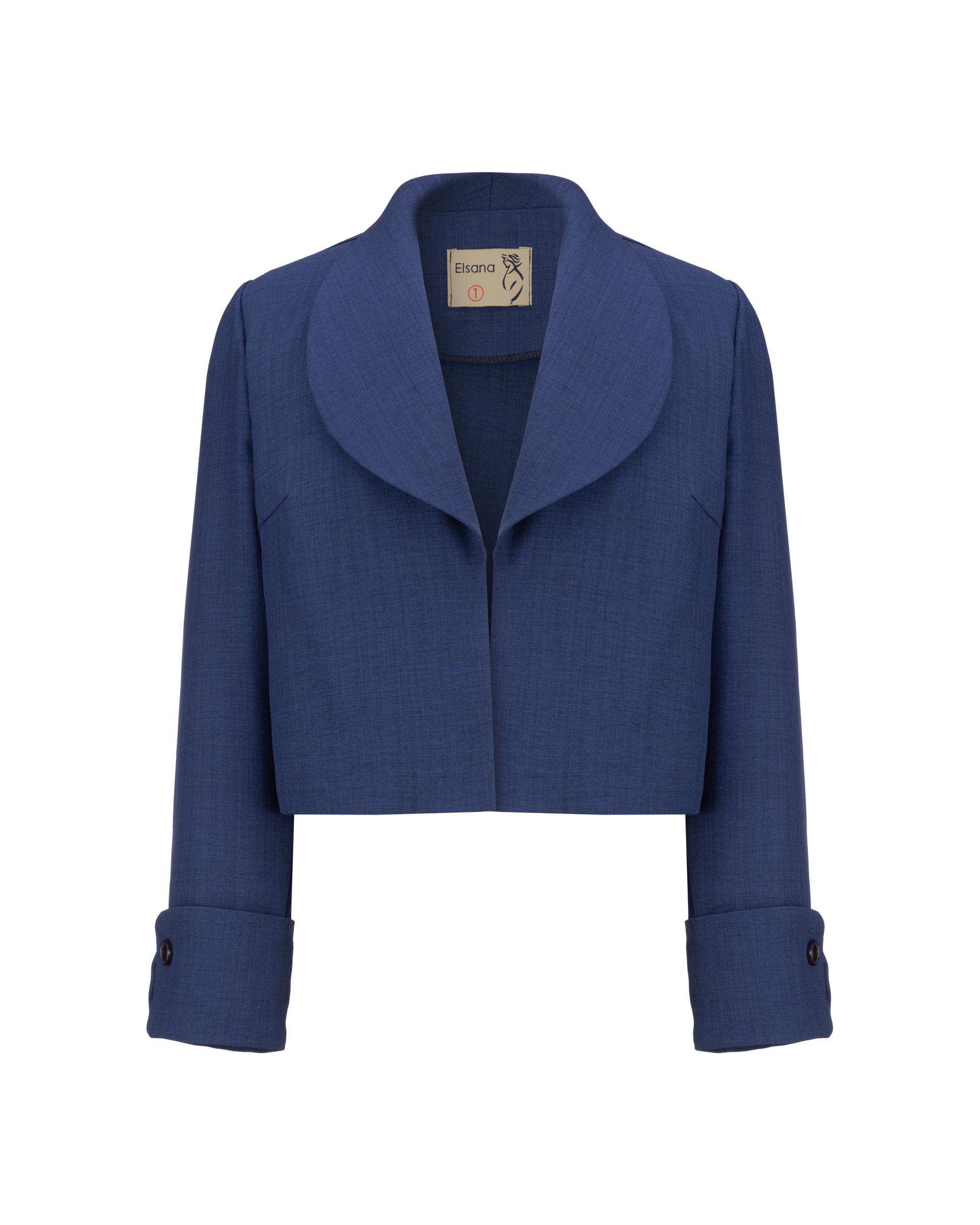 ست کت و سارافون زنانه سرمه ای مدل ماهیار السانا Elsana کد 2450
