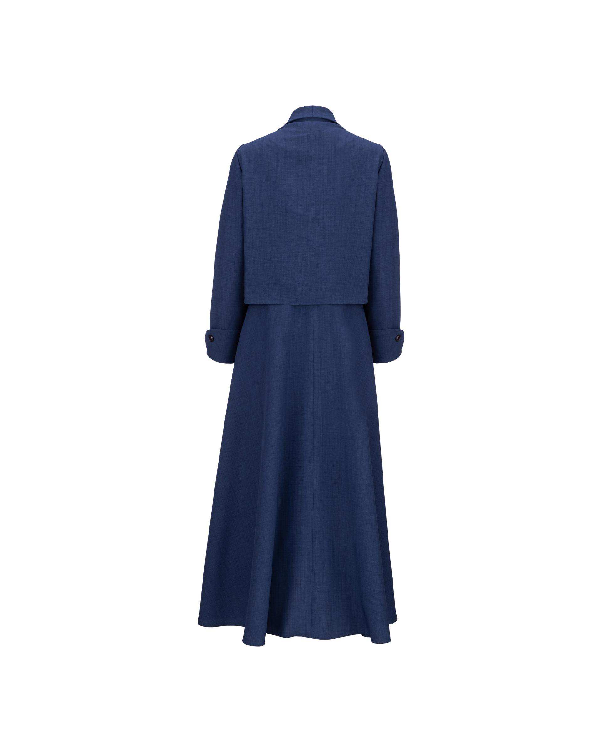 ست کت و سارافون زنانه سرمه ای مدل ماهیار السانا Elsana کد 2450